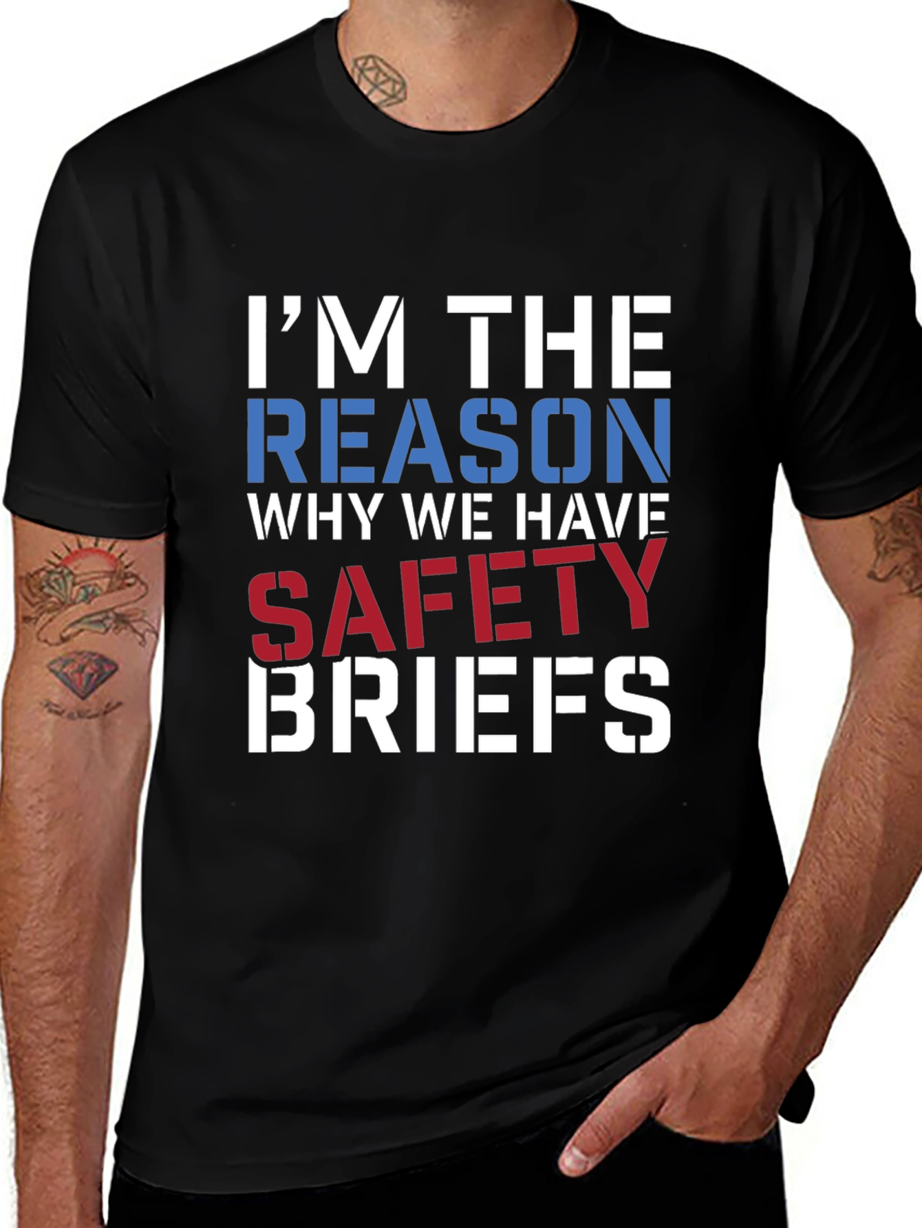 Variant 18 of Safety Briefs Graphic T-Shirt