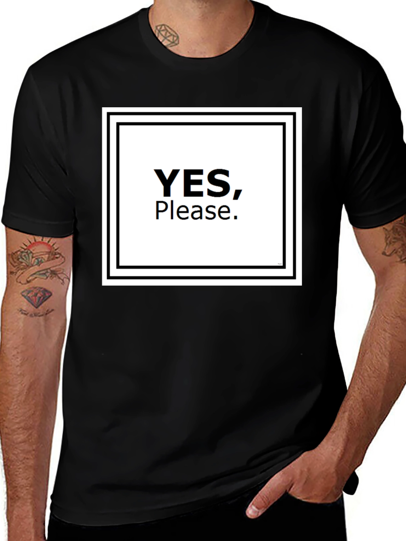 Variant 14 of Yes, Please T-Shirt - Bold Graphic Tee