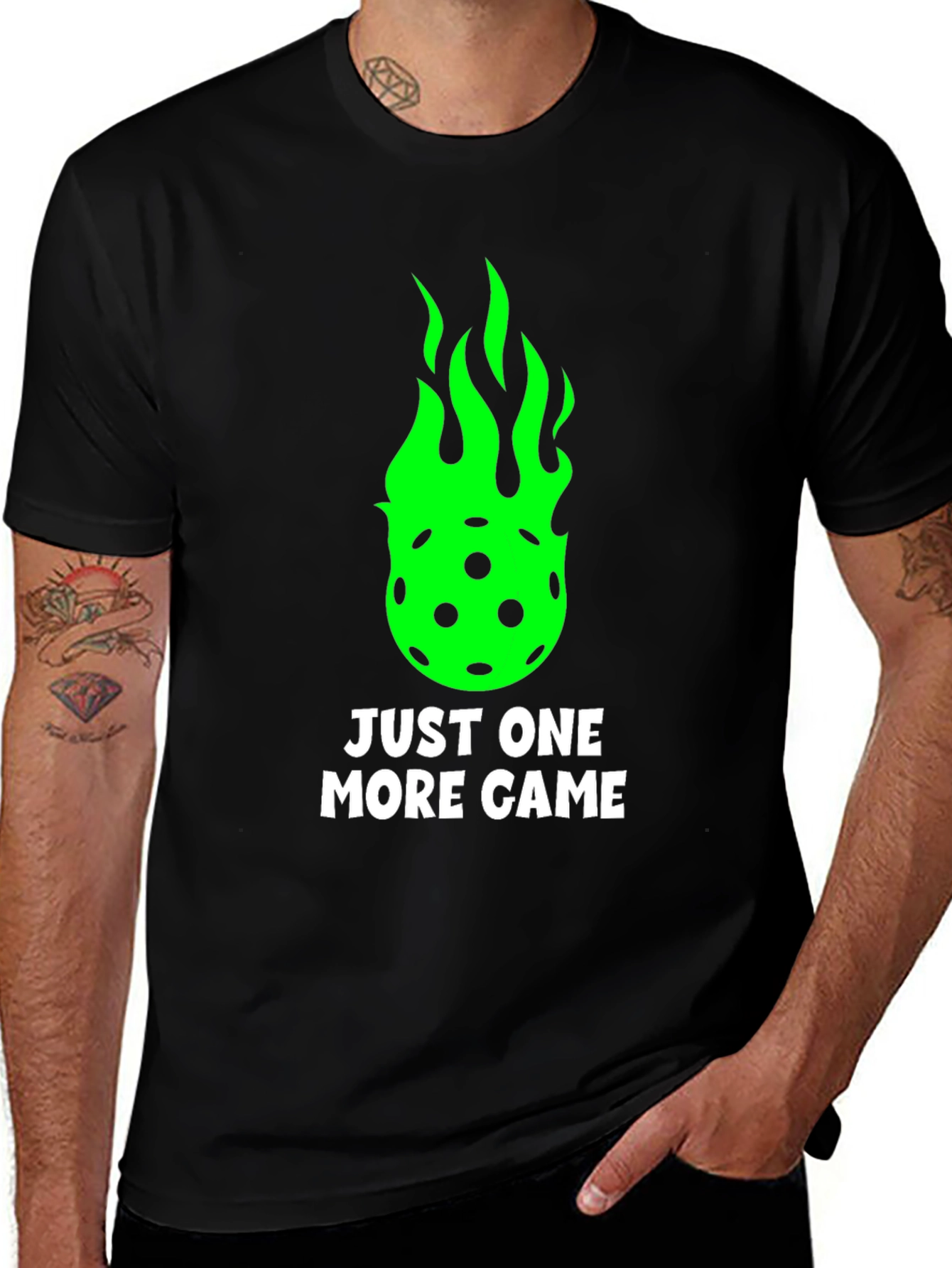 Variant 4 of Just One More Game Pickleball T-Shirt