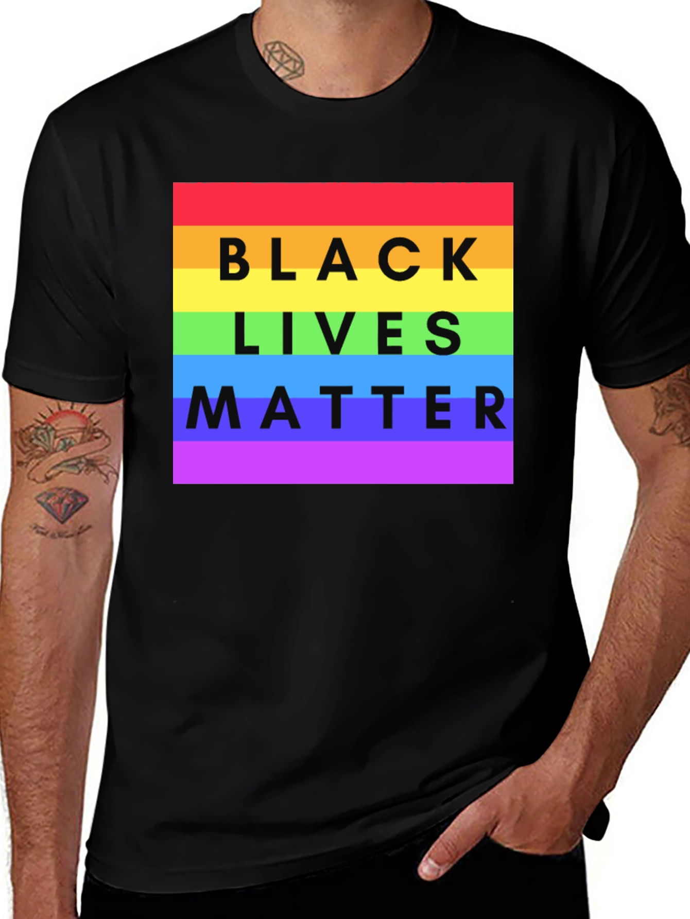 Variant 22 of Black Lives Matter LGBTQ+ Pride T-Shirt