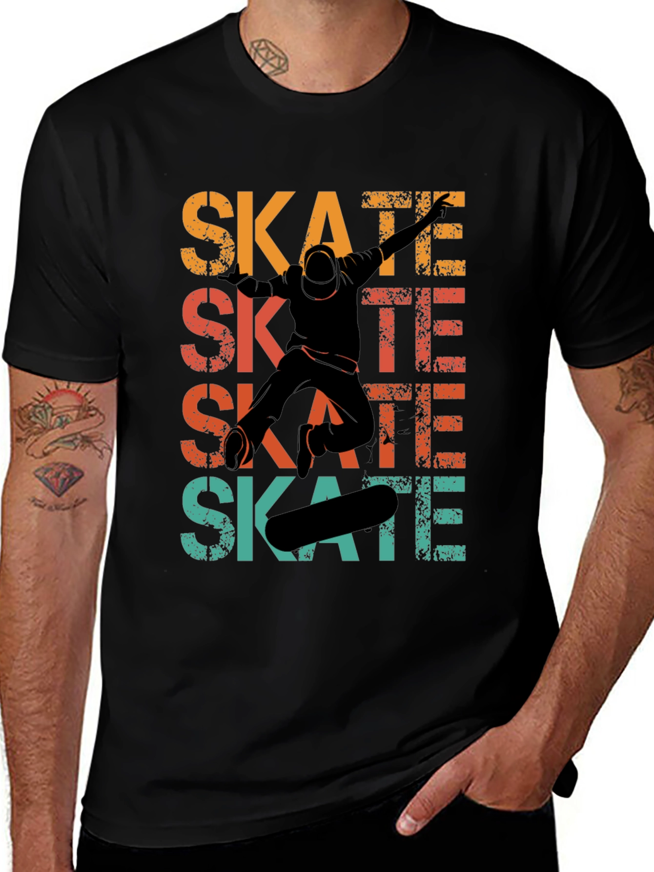 Variant 23 of Skate Graphic T-Shirt - Vintage Style Skateboard Tee