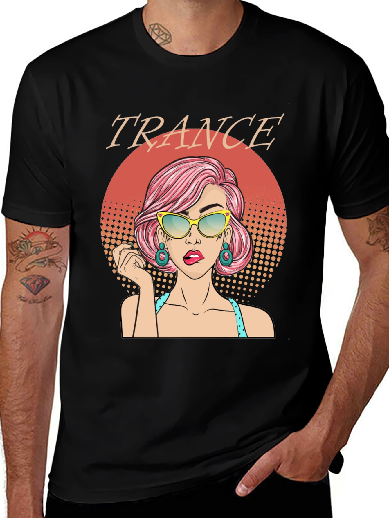 Trance Music T-Shirt - Retro Pop Art Graphic Tee