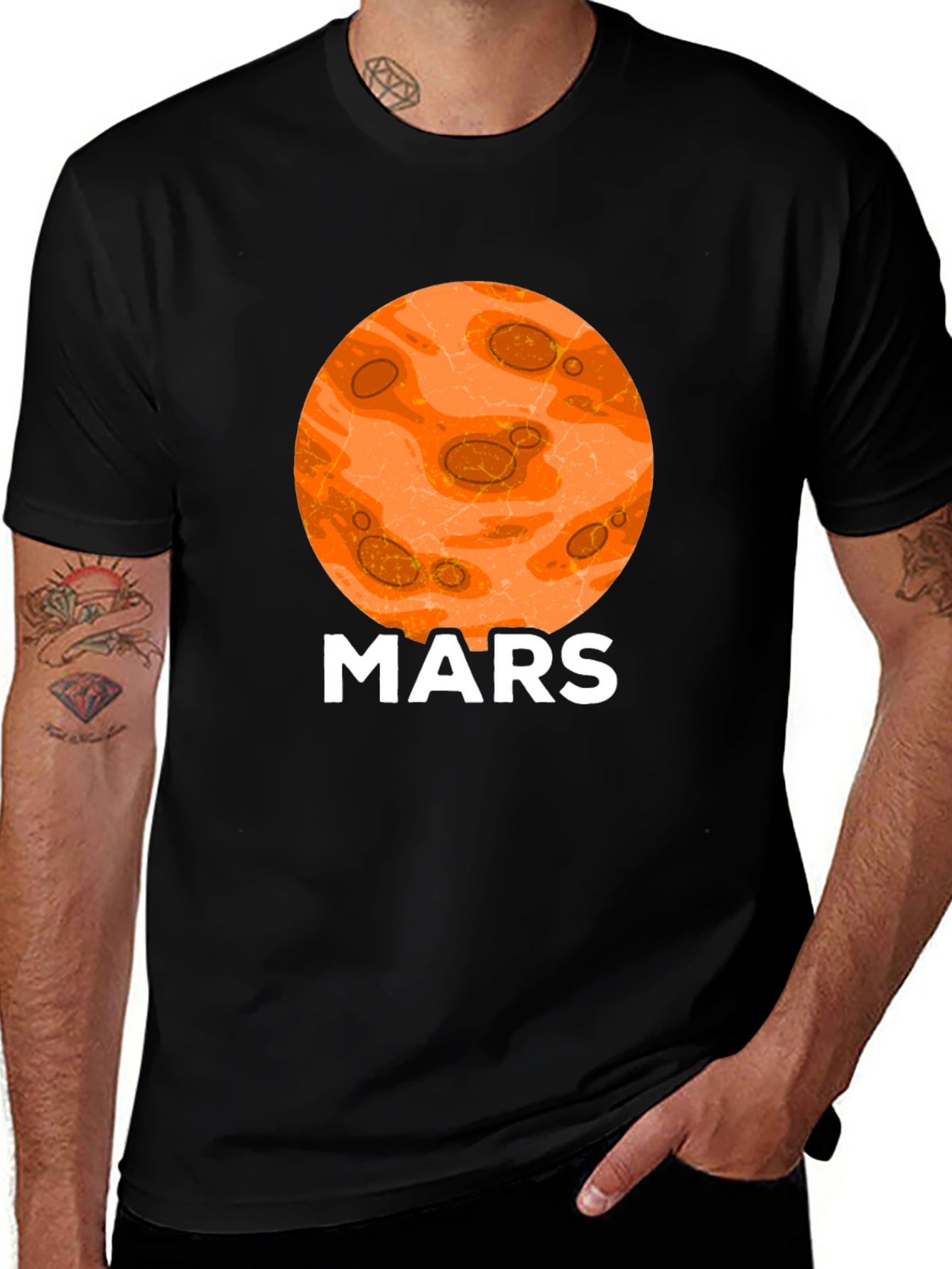 Mars Planet Graphic T-Shirt