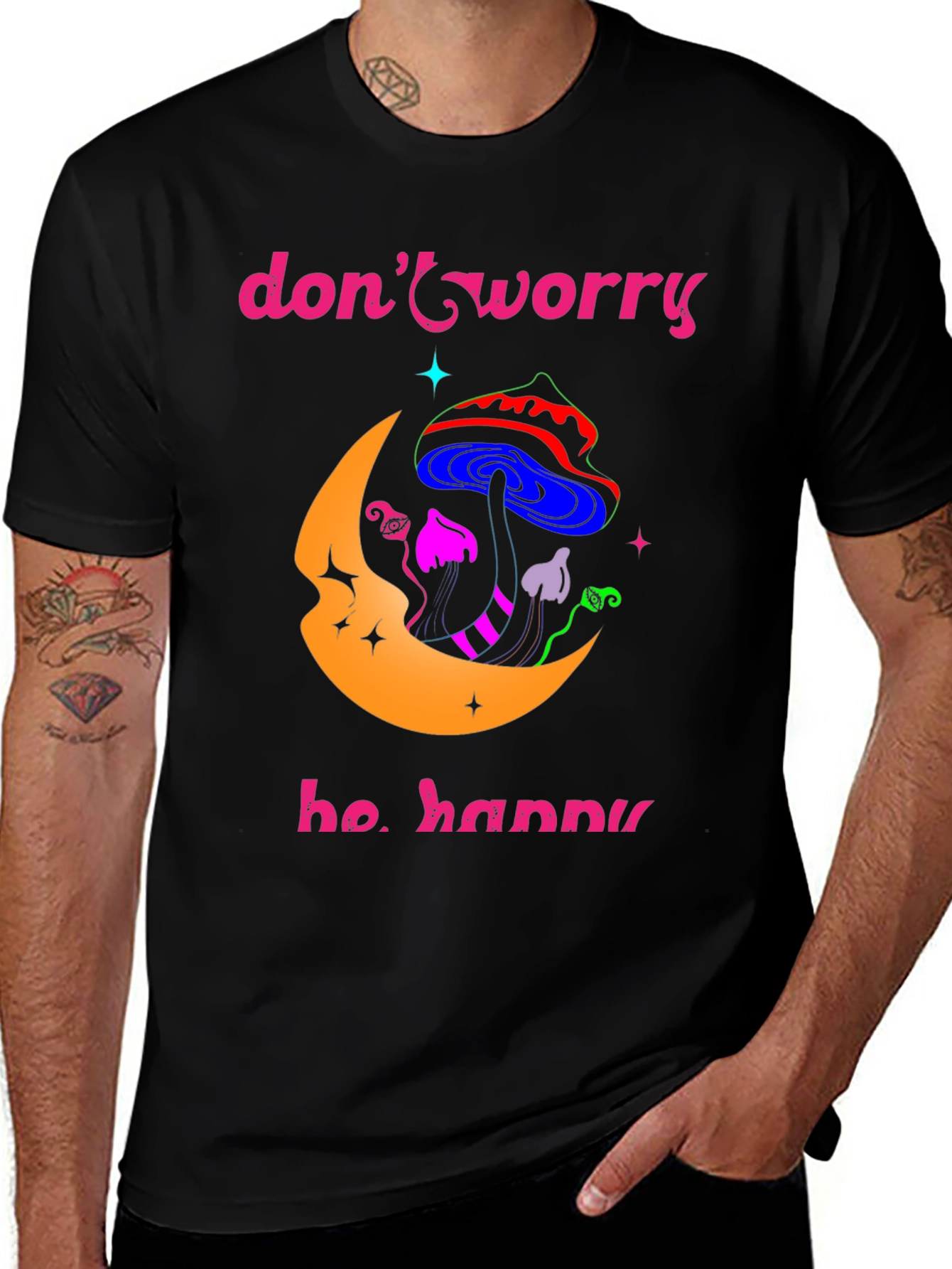 Variant 10 of Don't Worry Be Happy Graphic T-Shirt