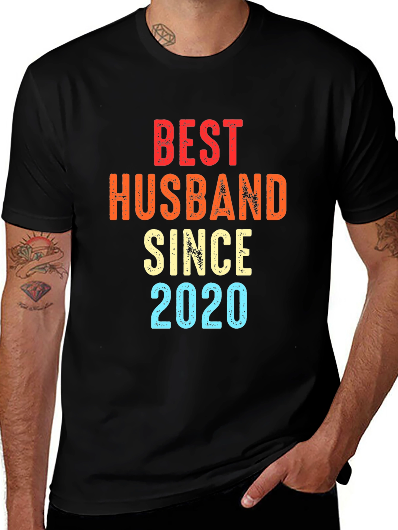 Variant 10 of Best Husband Since 2020 Black Graphic Tee