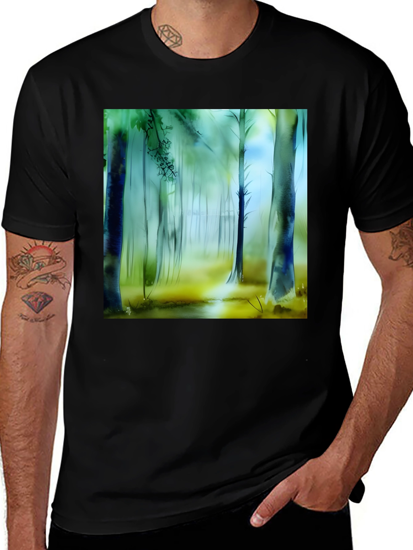 Variant 21 of Enchanted Forest Graphic Tee - Nature Lover's T-Shirt