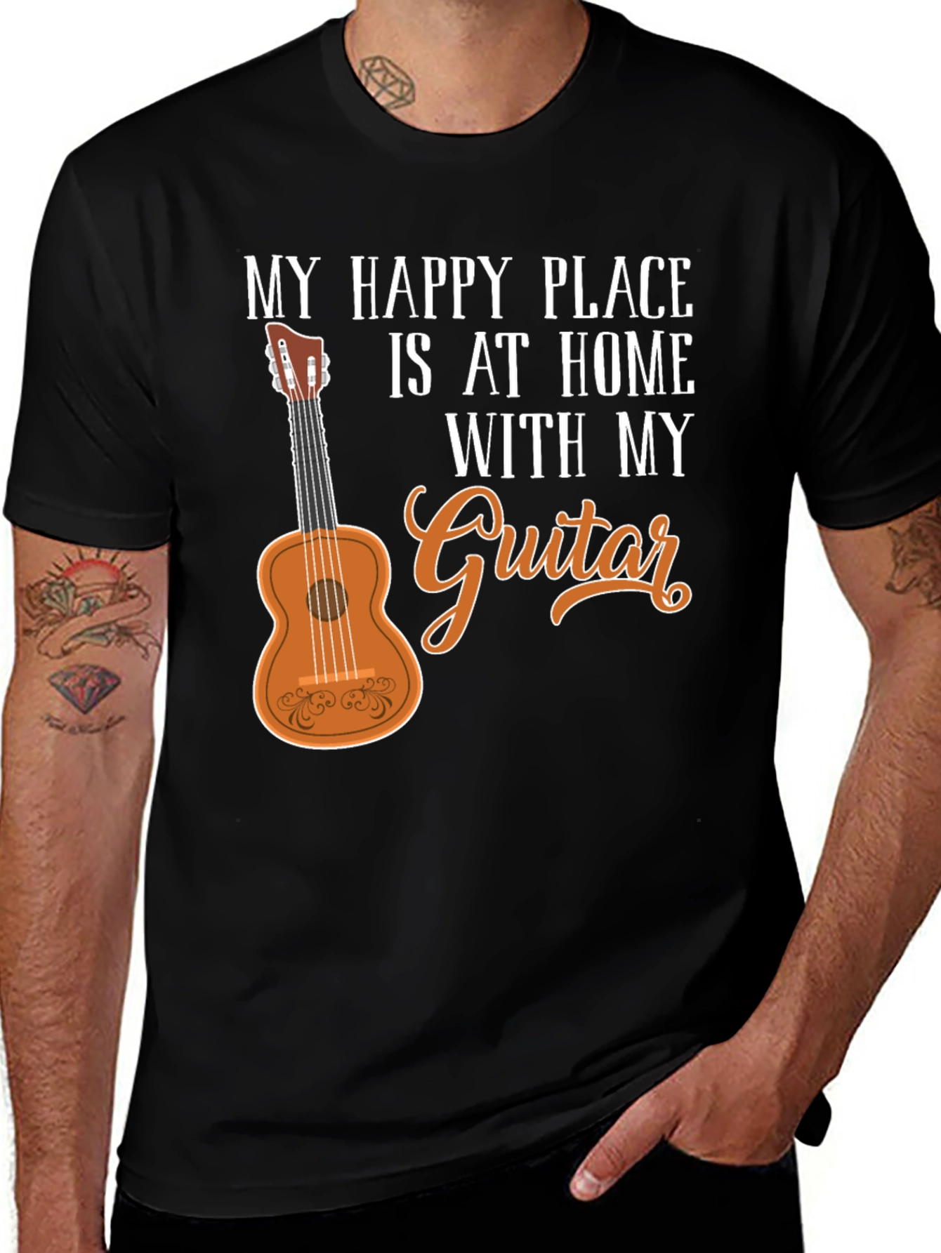 Variant 10 of My Happy Place Guitar Graphic T-Shirt