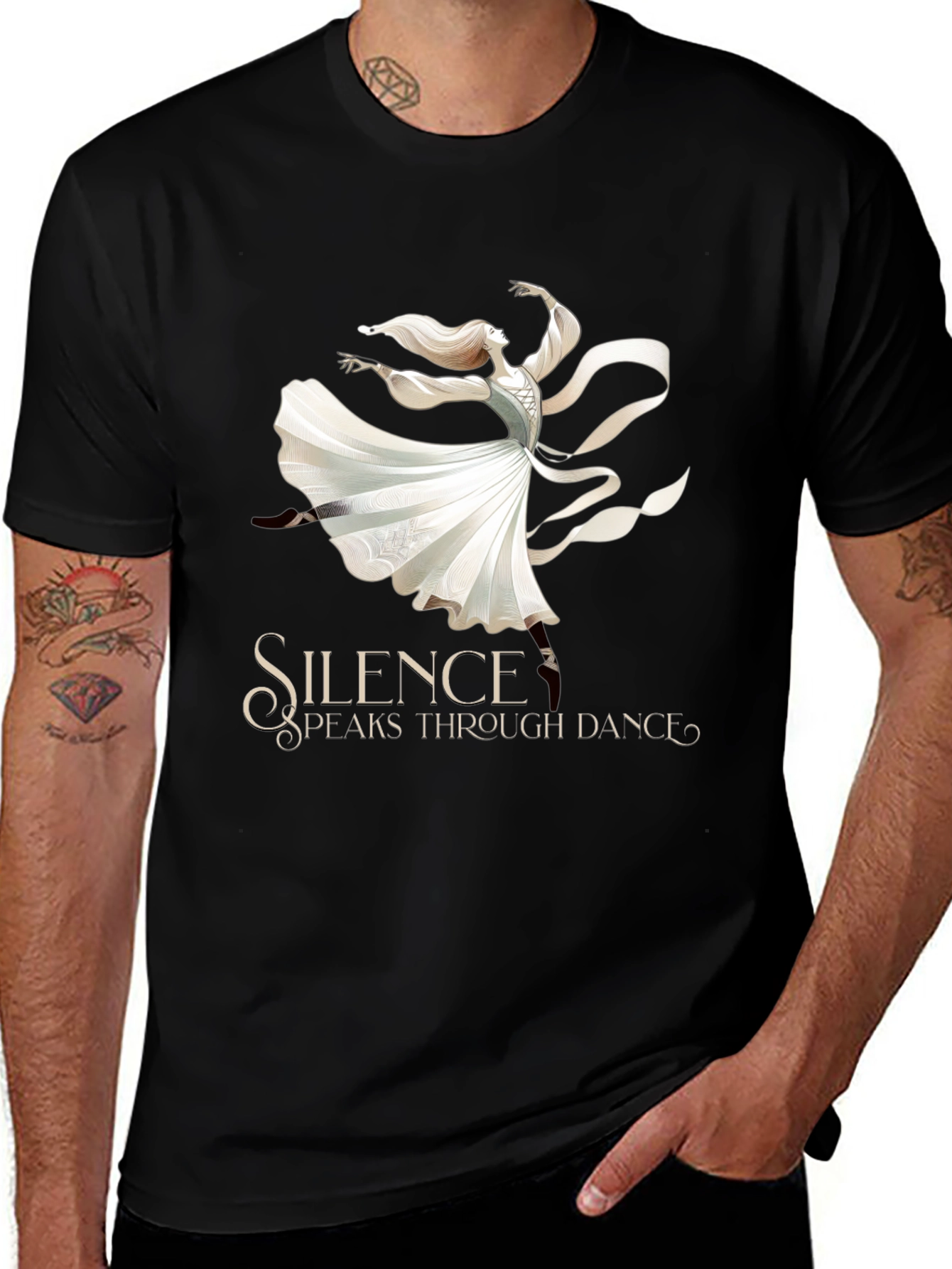Variant 16 of Silence Speaks Dance Graphic Tee