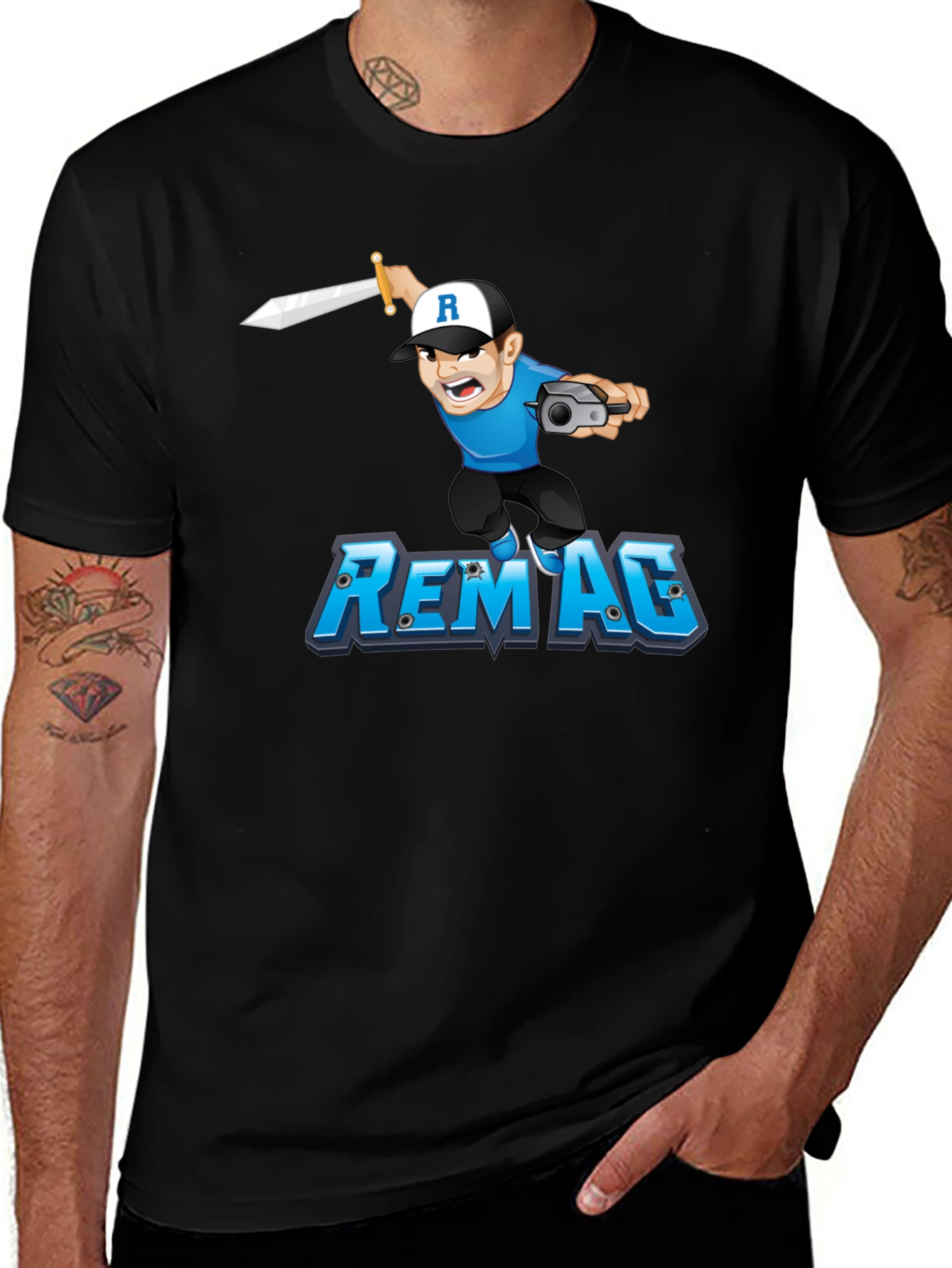 Variant 14 of REM4G Graphic T-Shirt - Black