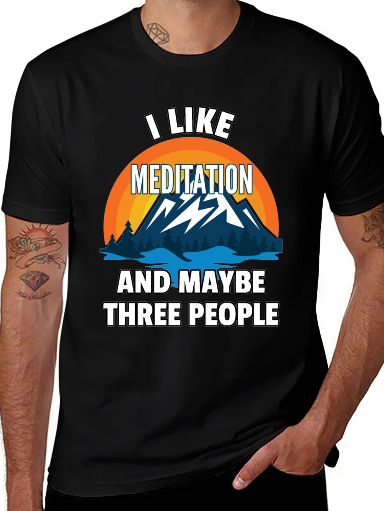 Variant 5 of Meditation T-Shirt: I Like Meditation