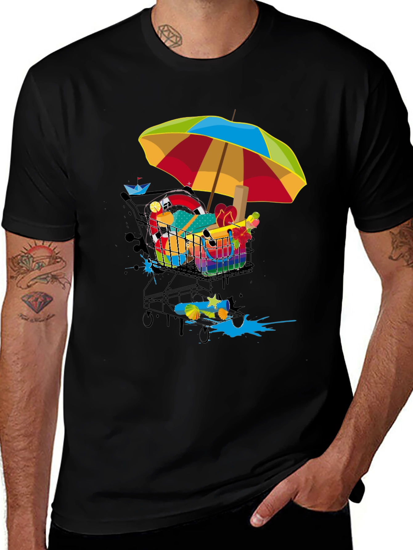 Variant 8 of Funky Shopping Cart T-Shirt