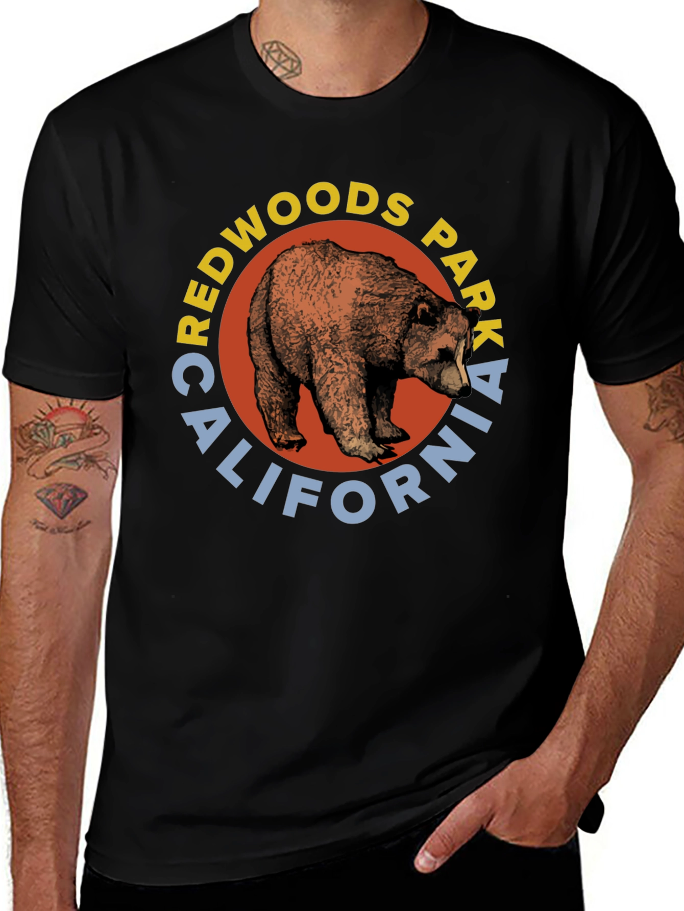 Variant 28 of Redwoods Park Bear Graphic Tee