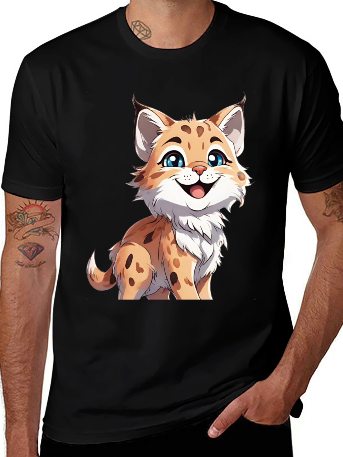 Variant 9 of Cute Cartoon Lynx T-Shirt