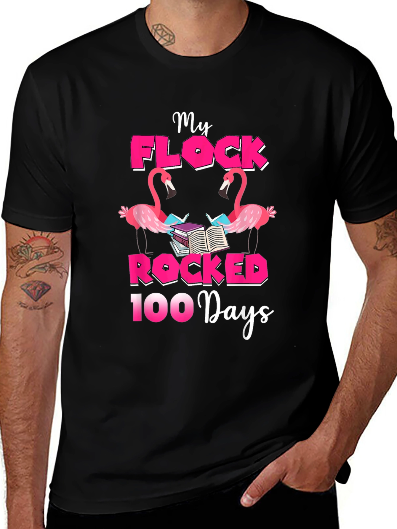 Variant 24 of My Flock Rocked 100 Days T-Shirt