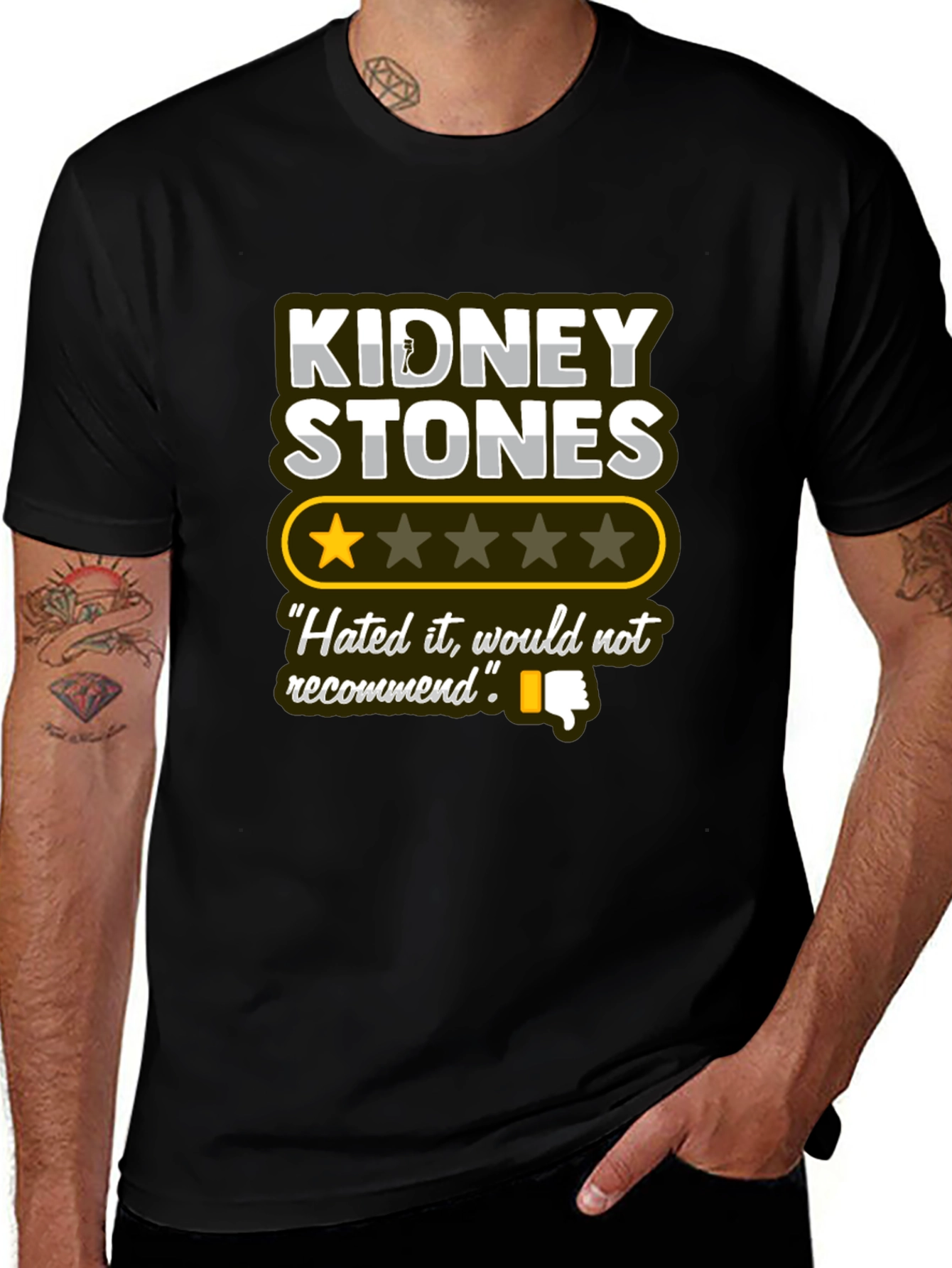 Variant 4 of Kidney Stones T-Shirt - Hated It, Would Not Recommend Funny Tee