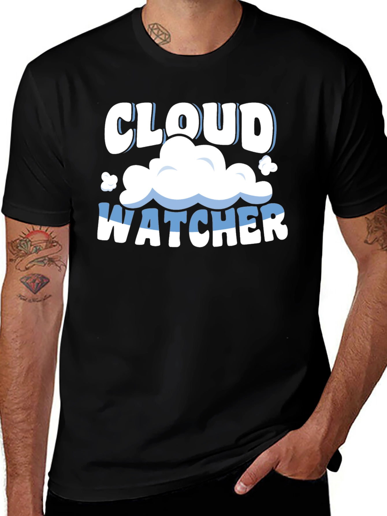 Variant 24 of Cloud Watcher Graphic T-Shirt