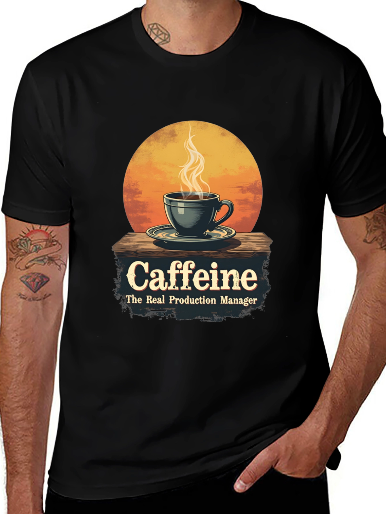 Variant 23 of Caffeine: The Real Production Manager T-Shirt