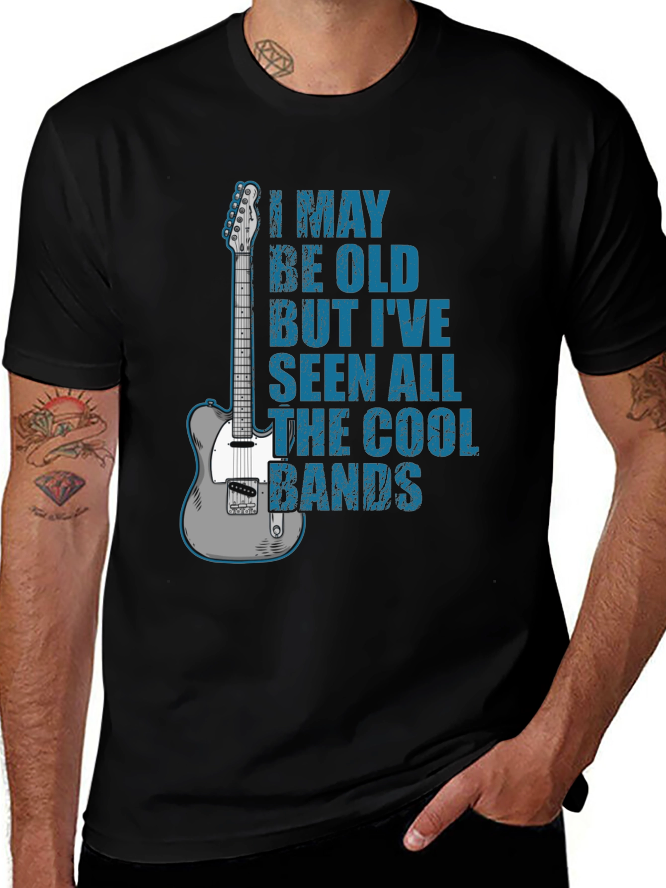 Variant 22 of Cool Bands Guitar T-Shirt
