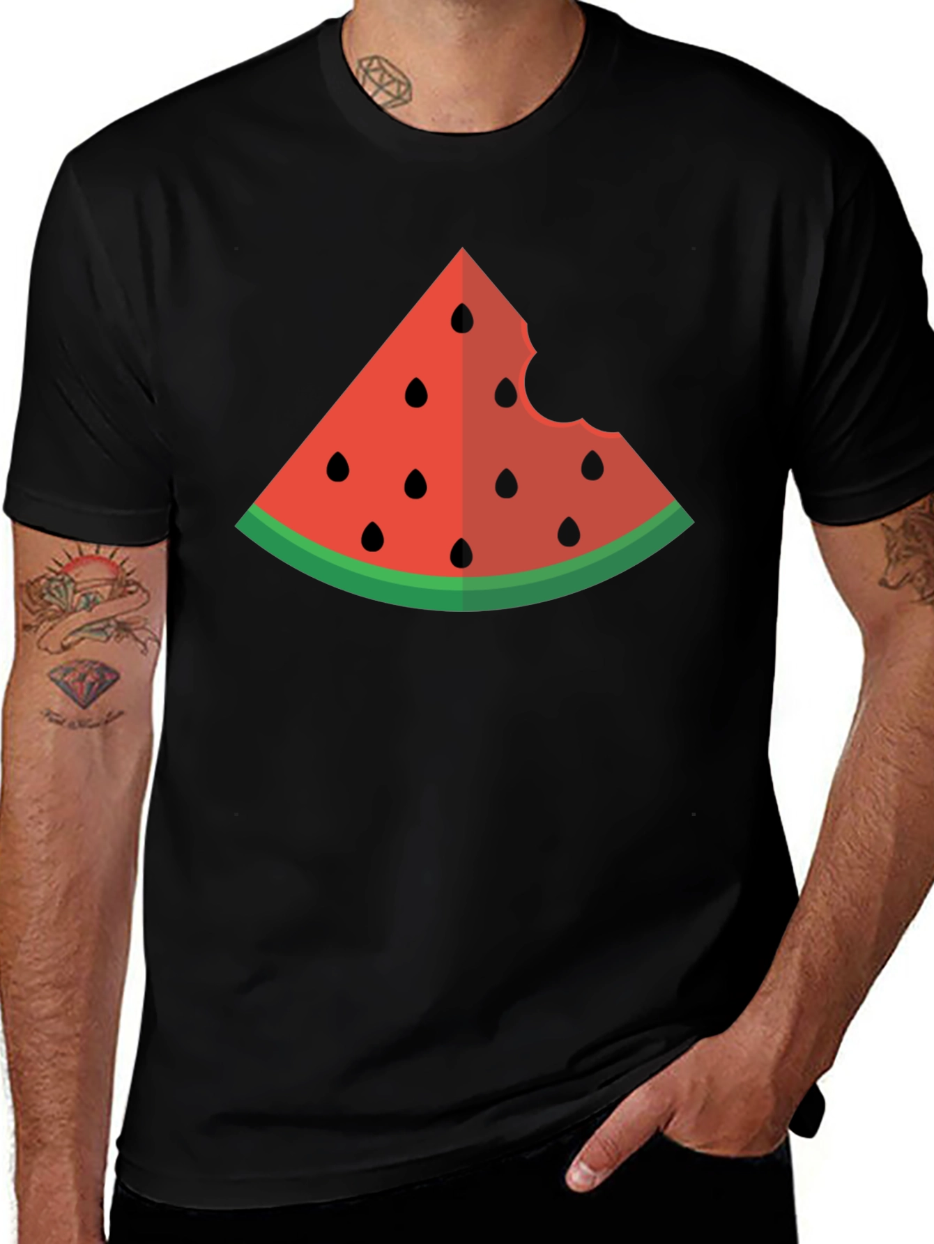 Variant 9 of Watermelon Slice Graphic Tee - Summer Fun T-Shirt