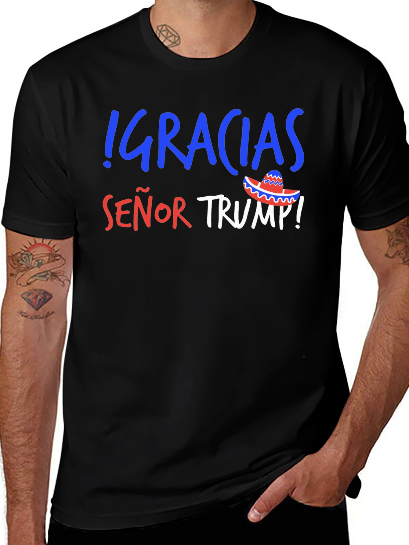 Variant 11 of Gracias Senor Trump T-Shirt Political Statement Tee