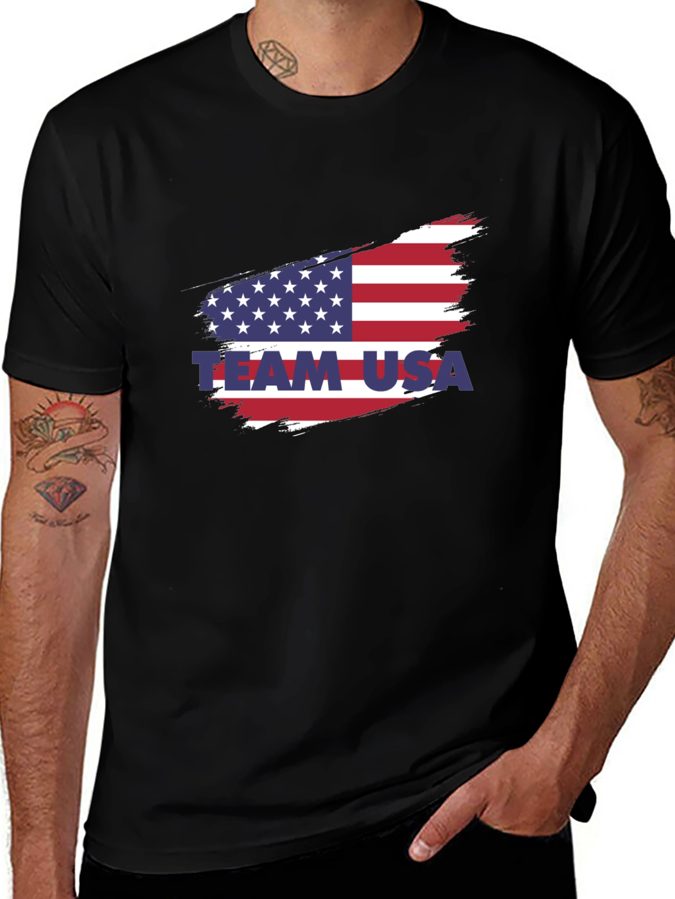 Team USA American Flag Graphic T-Shirt