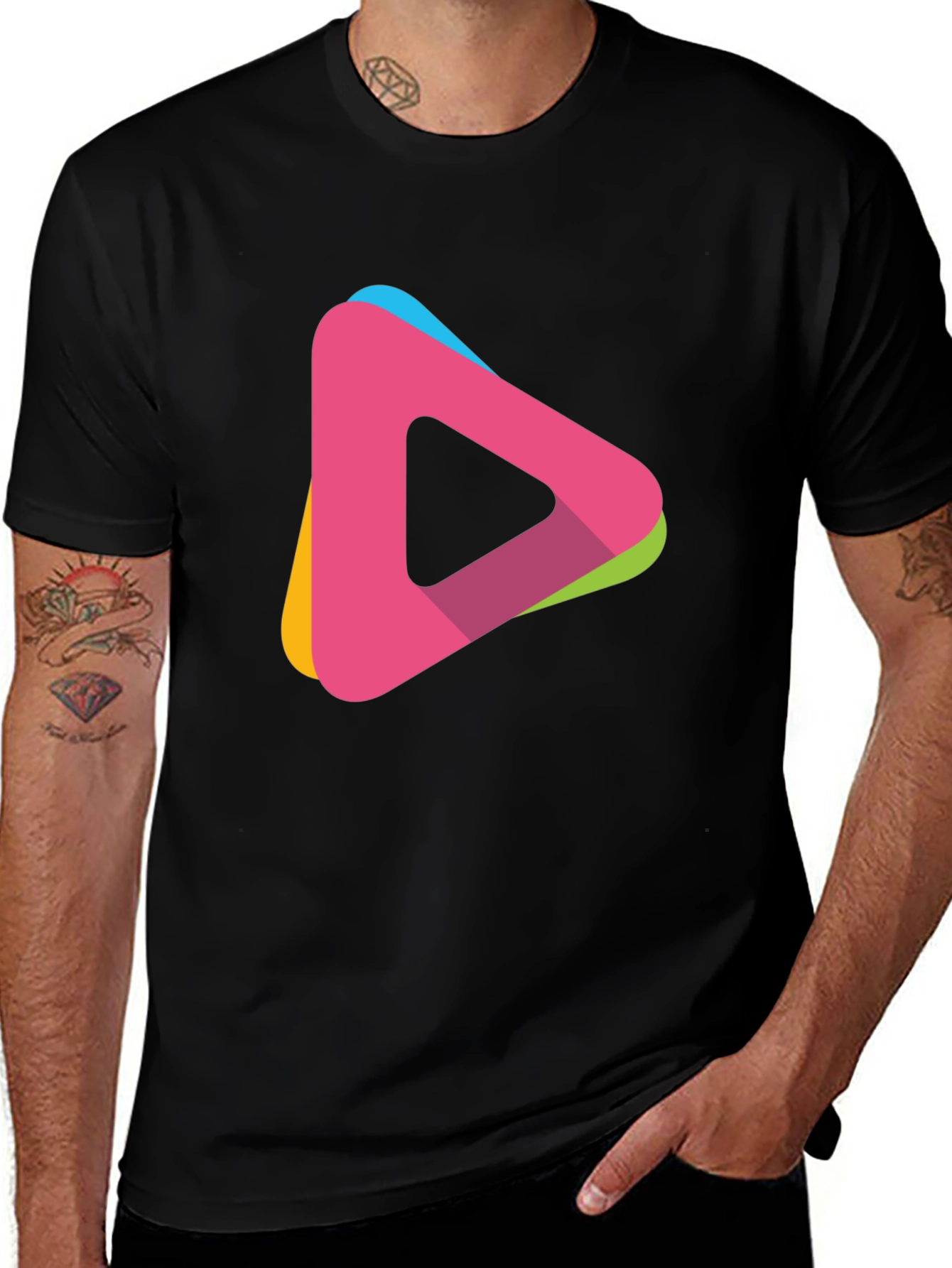 Variant 20 of Modern Triangle Logo T-Shirt - Casual Style