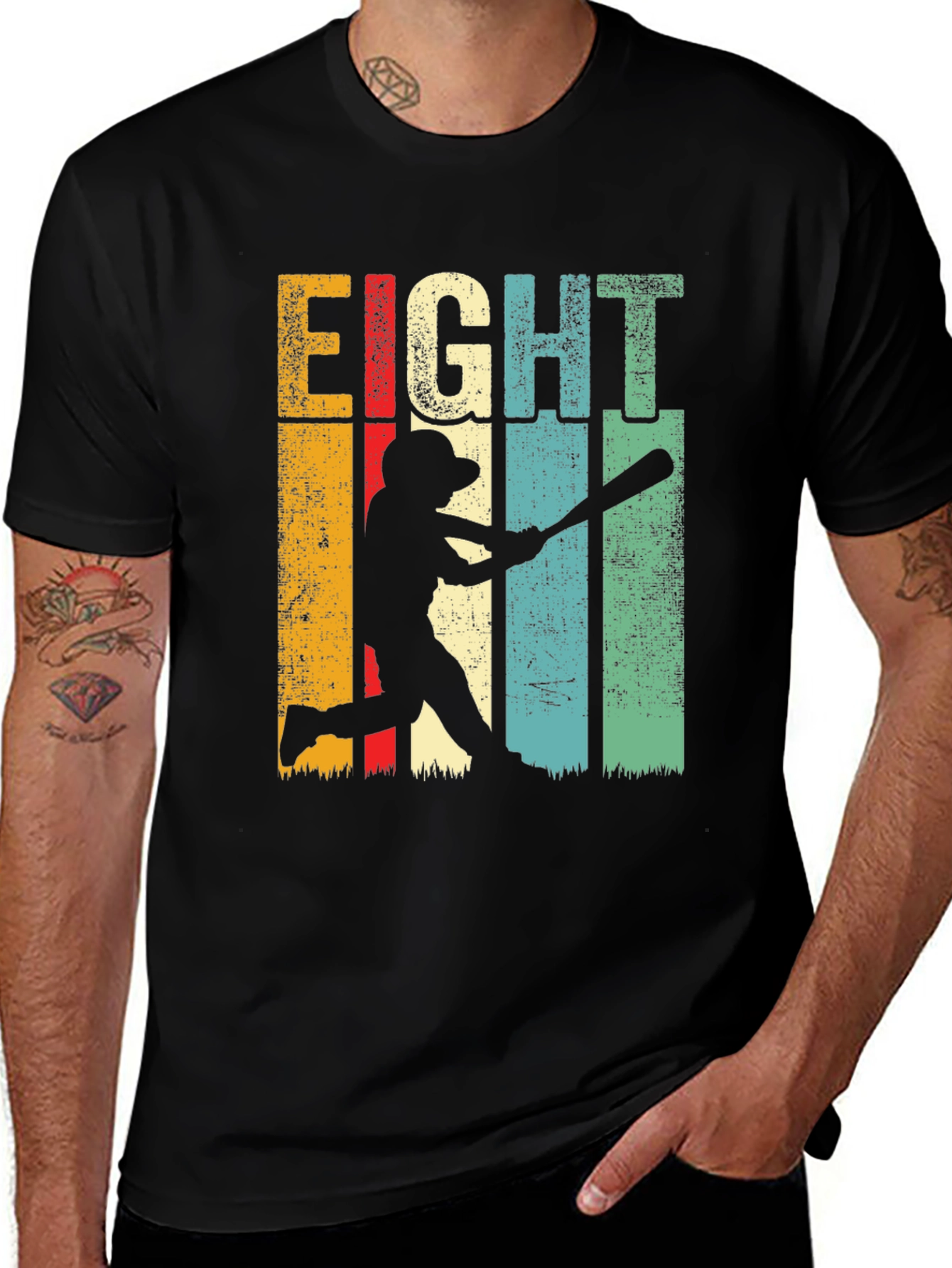 Variant 24 of Eight Baseball Birthday T-Shirt
