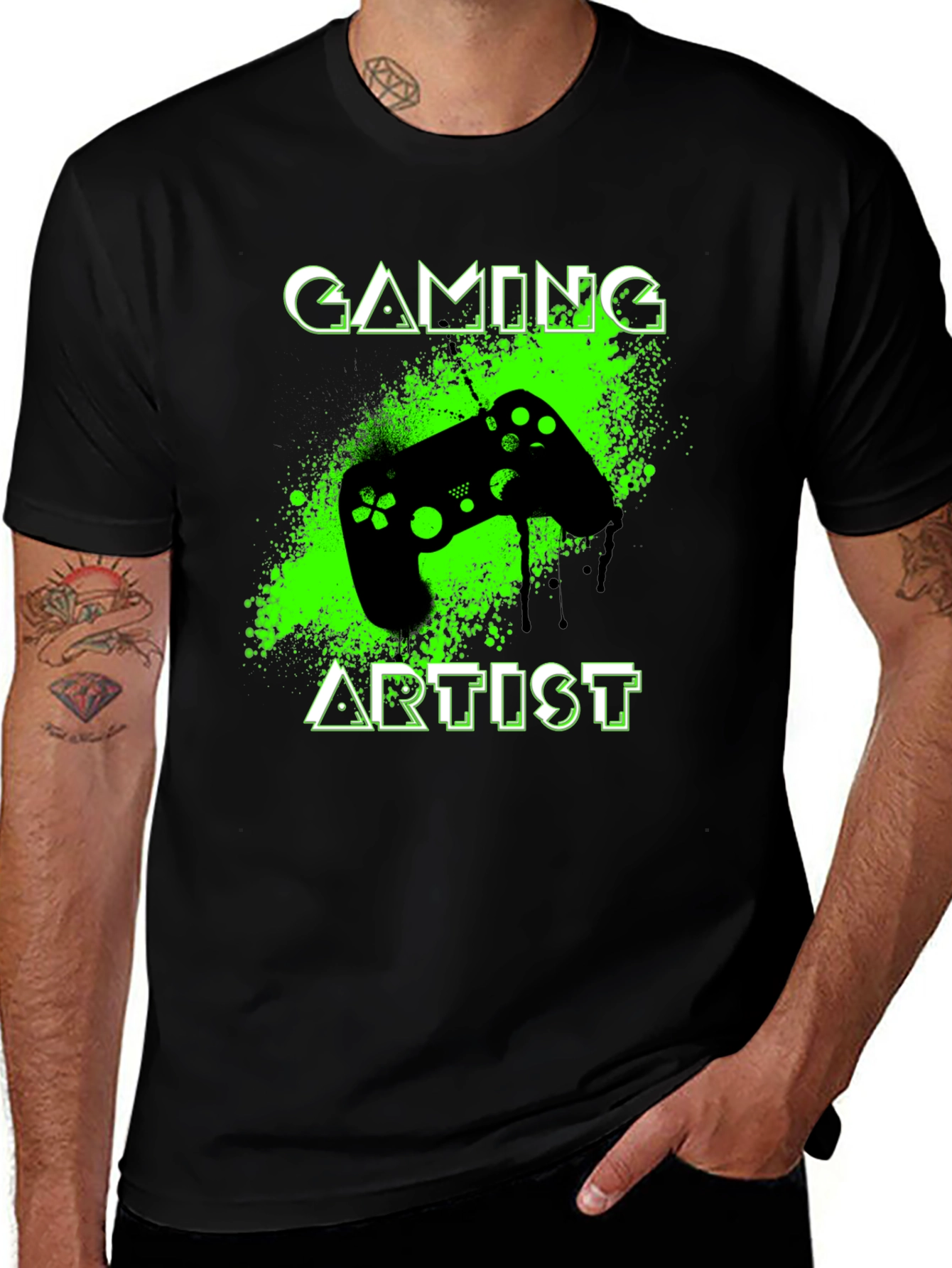Variant 12 of Gaming Artist Black T-Shirt