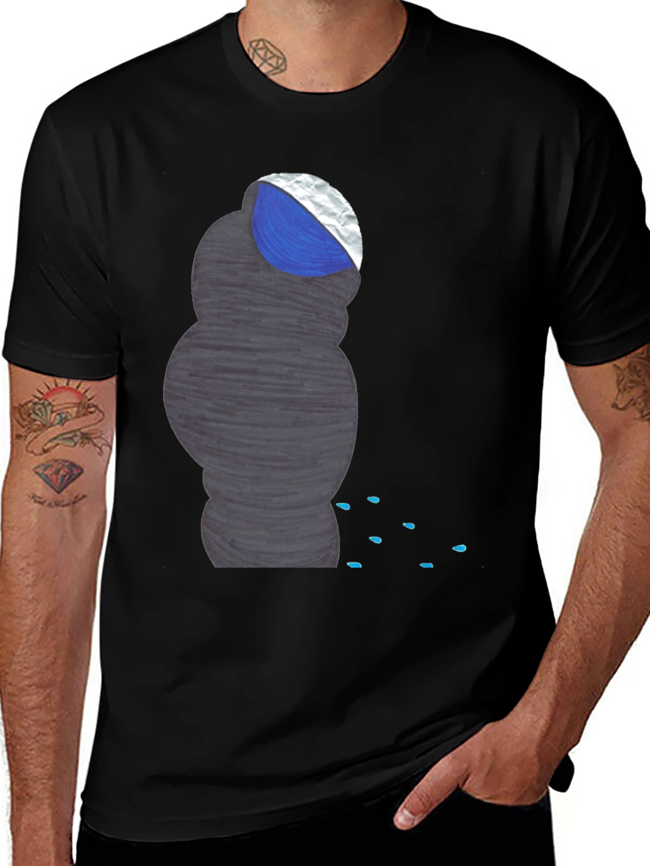 Variant 5 of Stylized Tornado Graphic Tee - Modern Streetwear