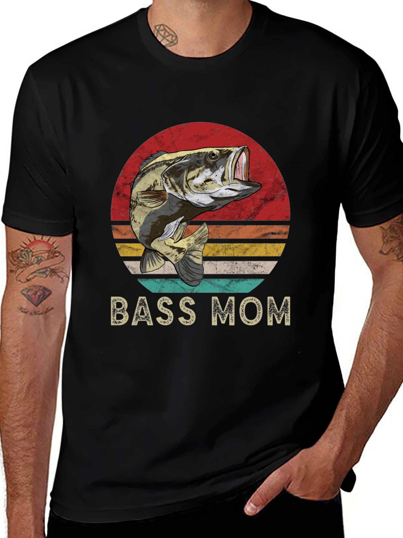 Bass Mom T-Shirt - Fishing Tee