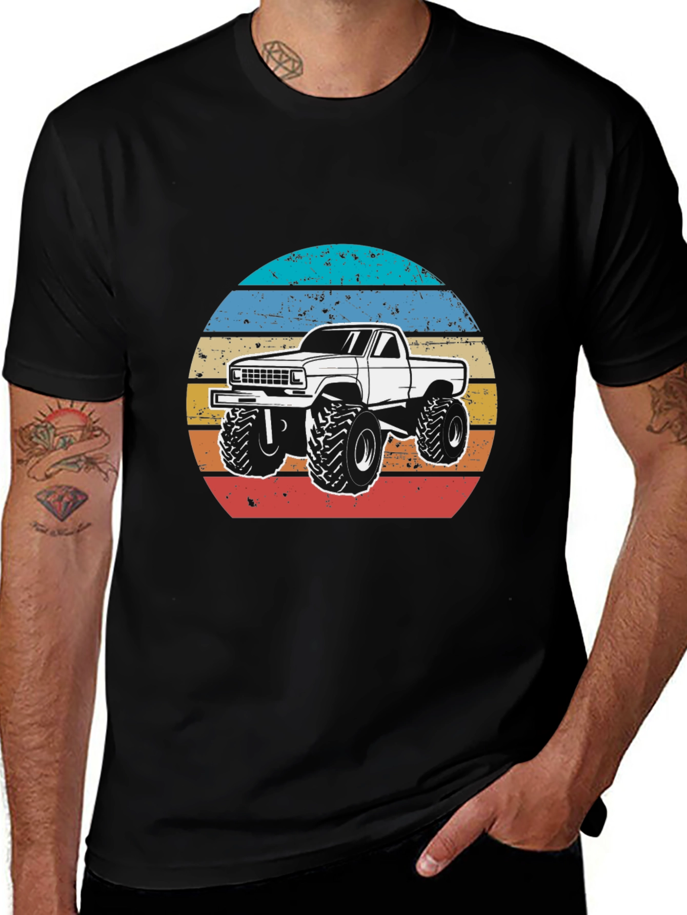Variant 29 of Retro Truck T-Shirt - Vintage Style Monster Truck Tee