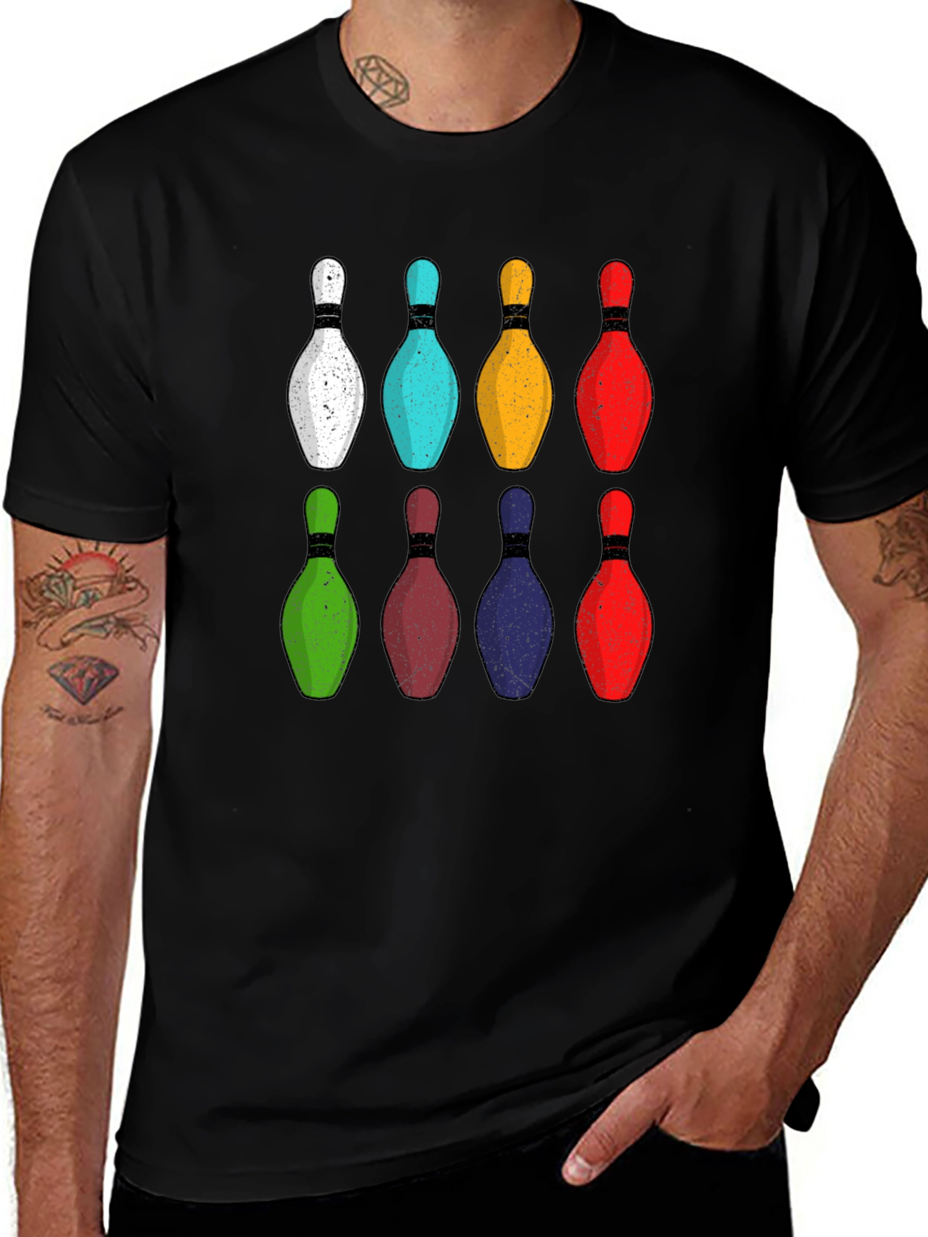 Variant 5 of Bowling Pins Graphic Tee