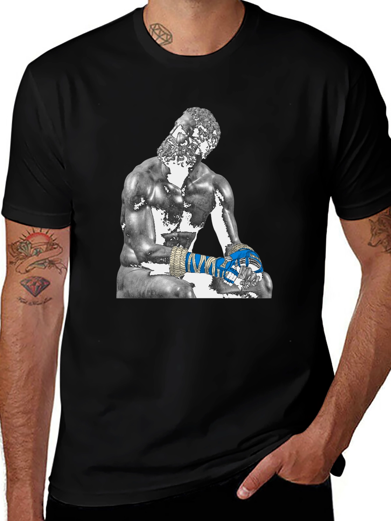 Variant 30 of Greek Statue Boxer Graphic T-Shirt