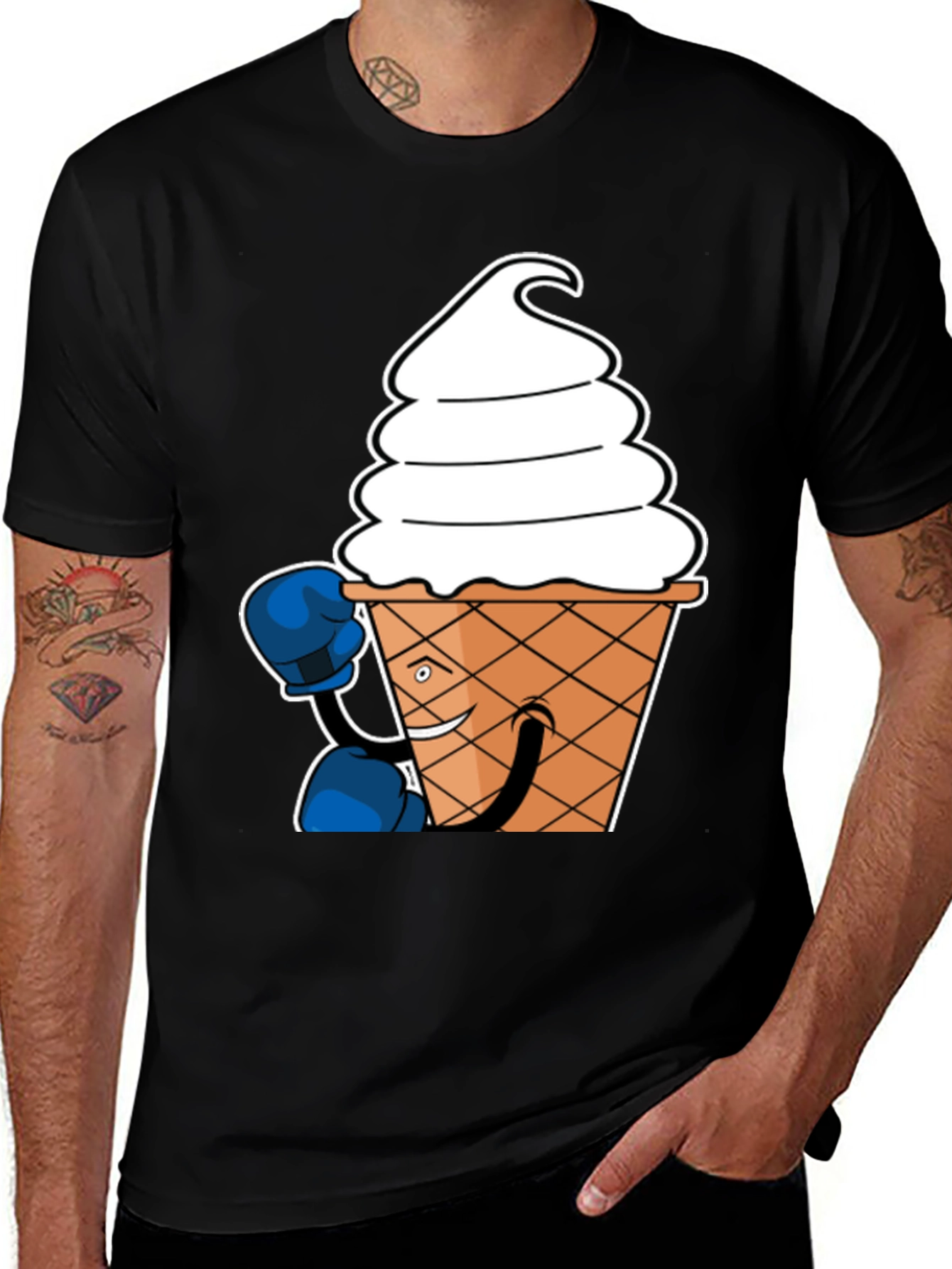 Variant 26 of Ice Cream Boxer Graphic T-Shirt