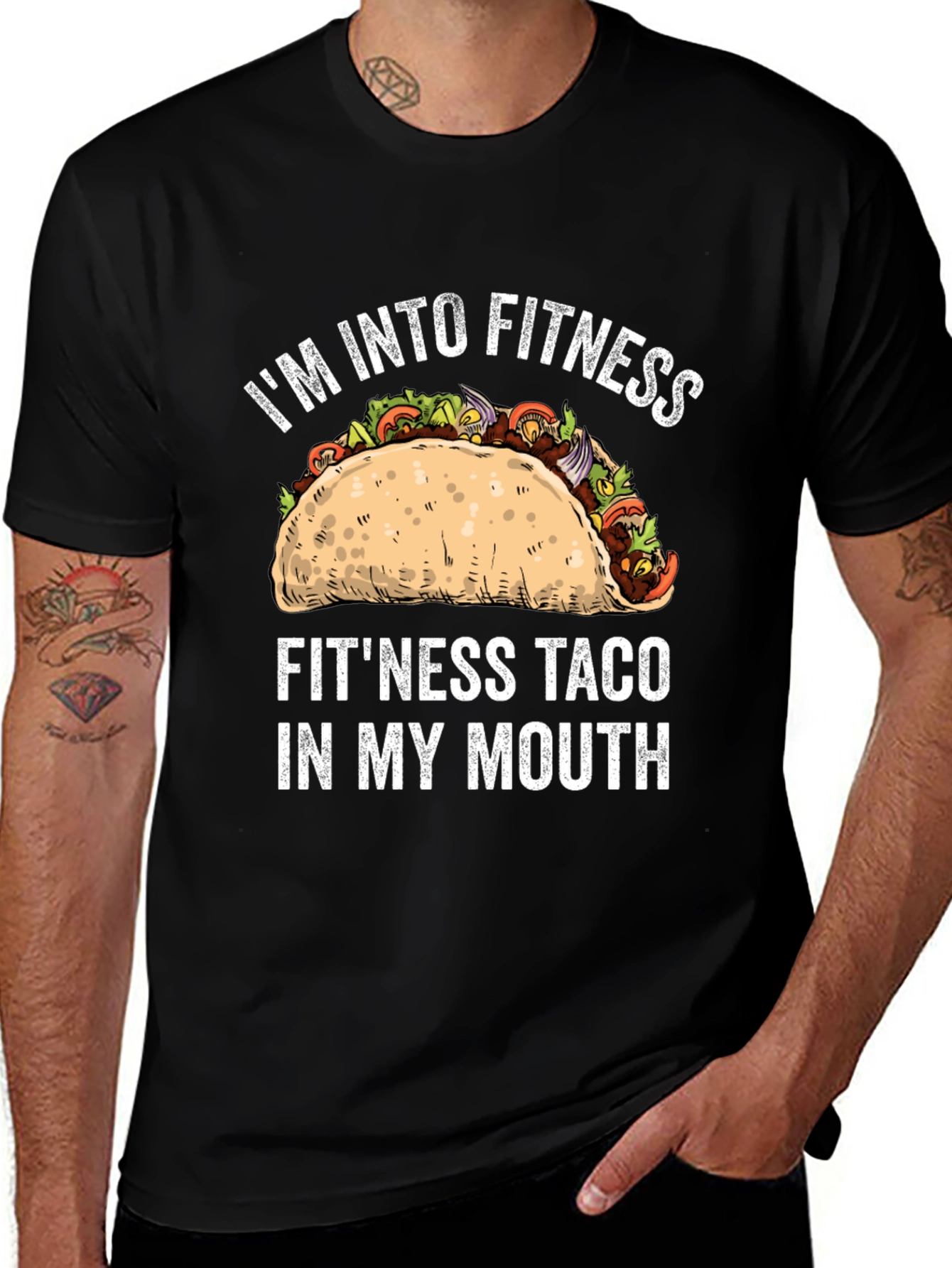 Variant 16 of Fitness Taco T-Shirt Funny Workout Tee