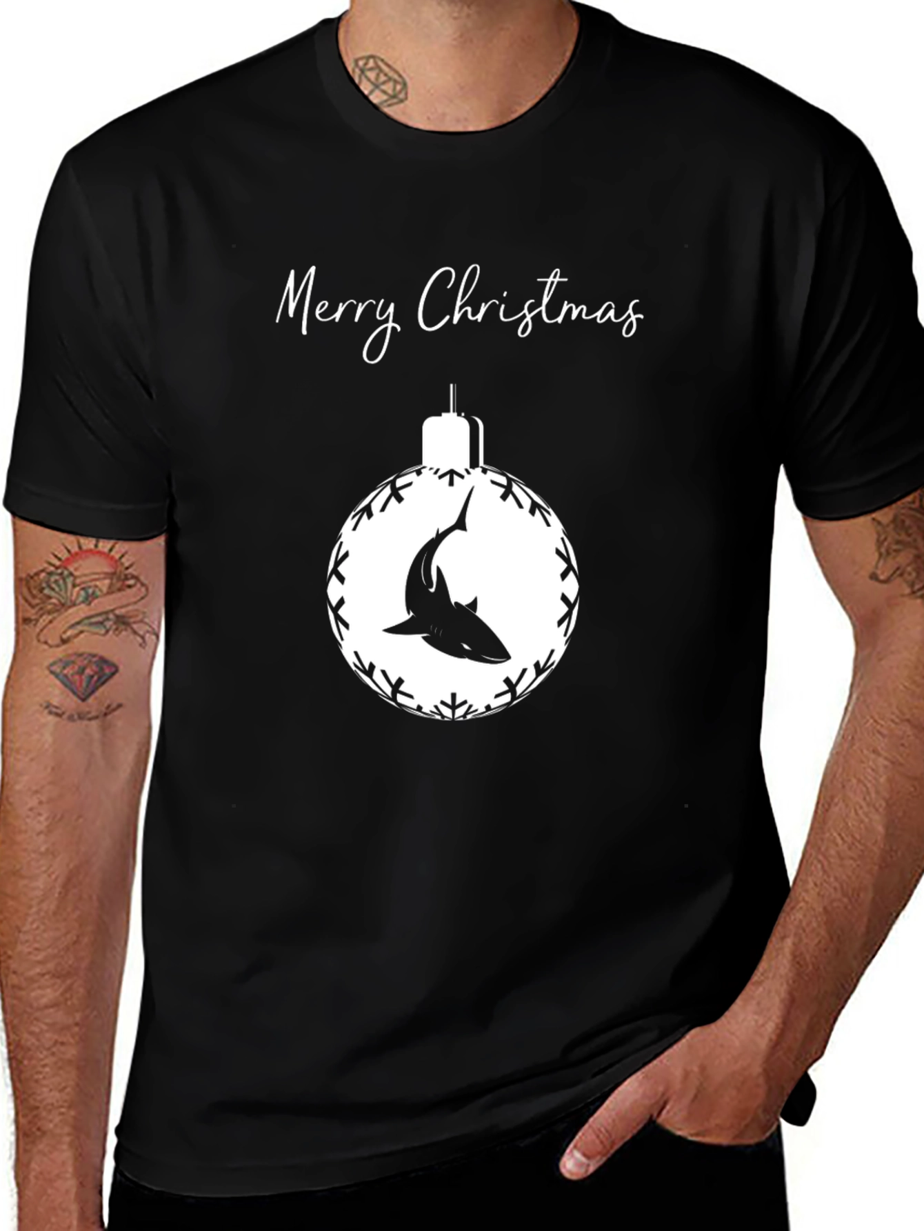 Shark Christmas Ornament T-Shirt