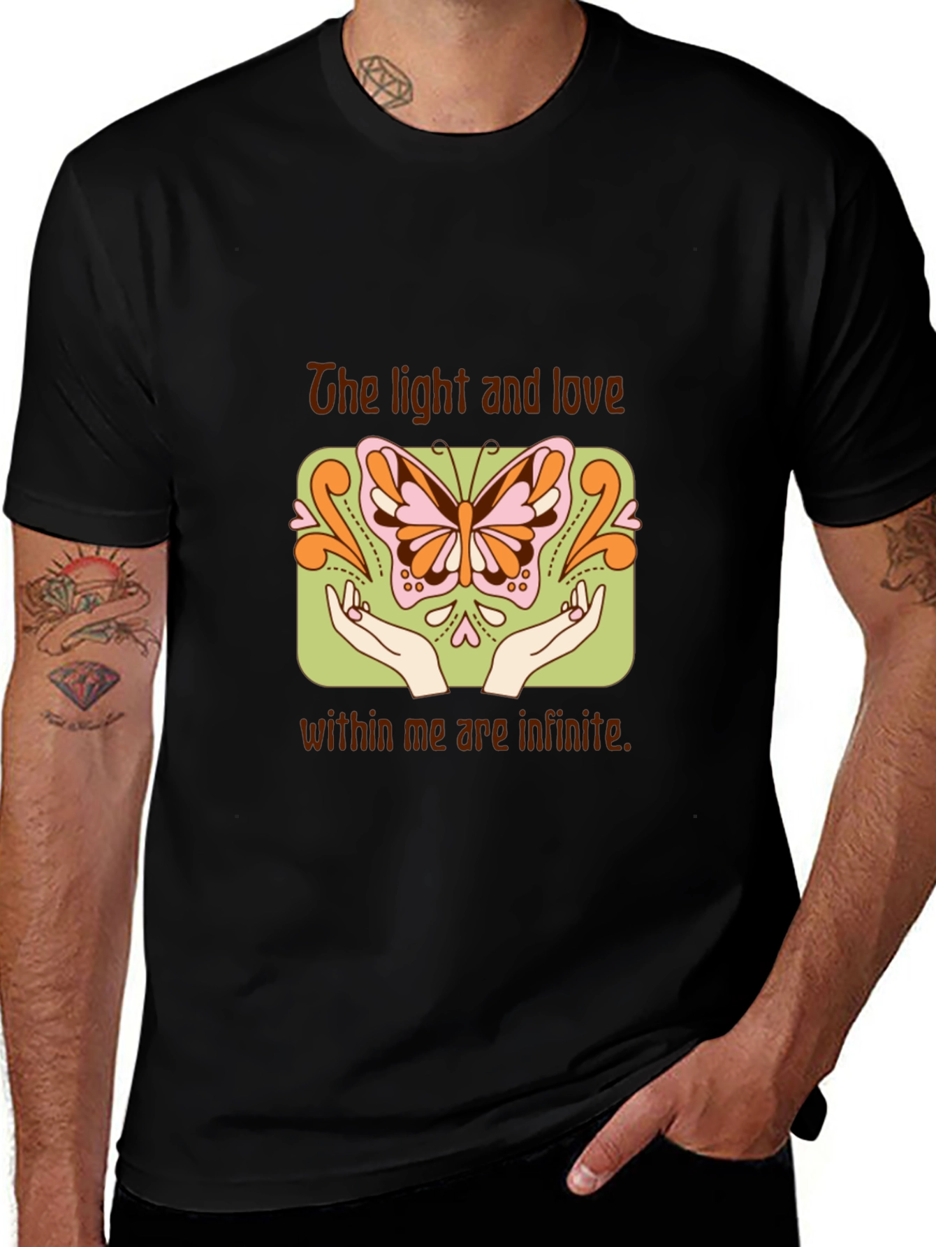 Variant 7 of Butterfly Light & Love Graphic Tee - Unisex