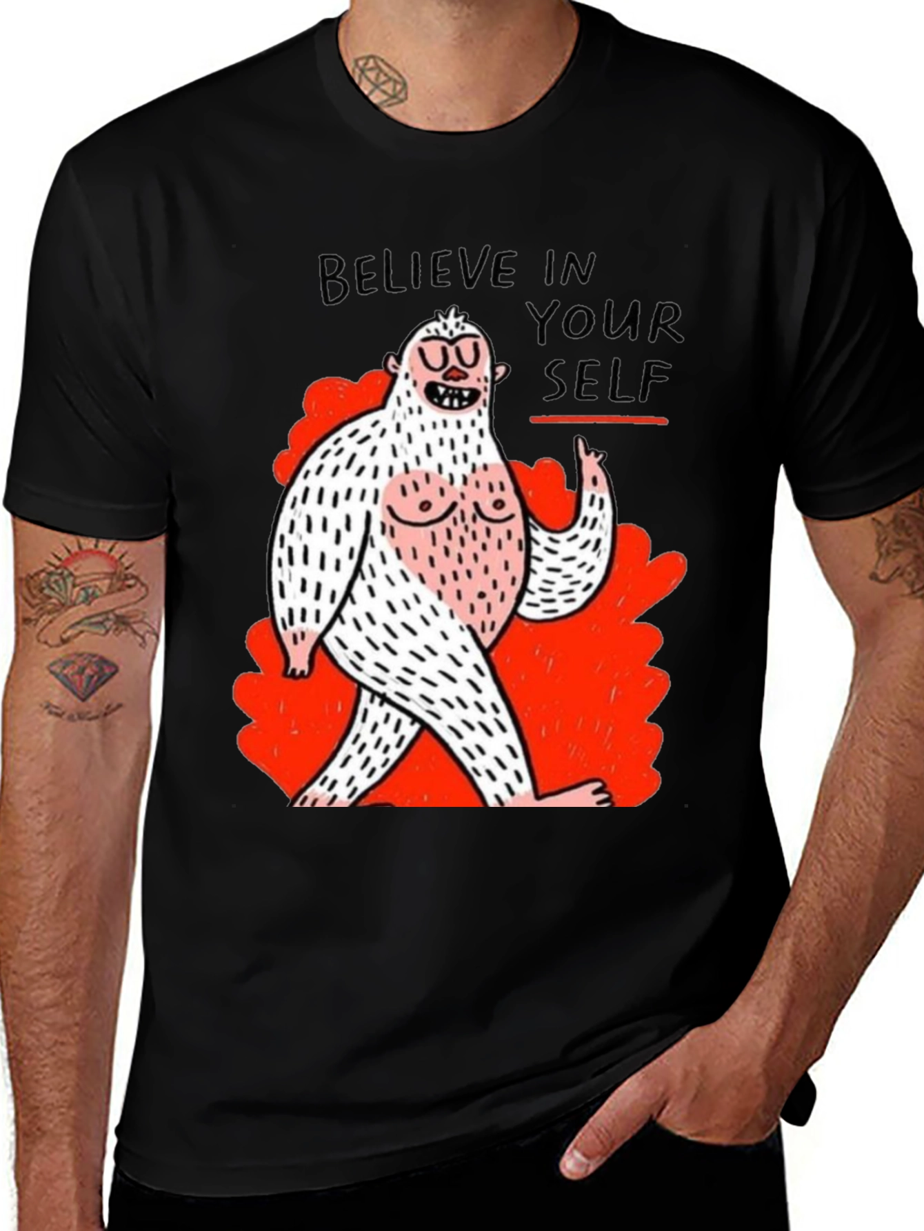 Variant 22 of Believe In Yourself Funny Graphic Tee