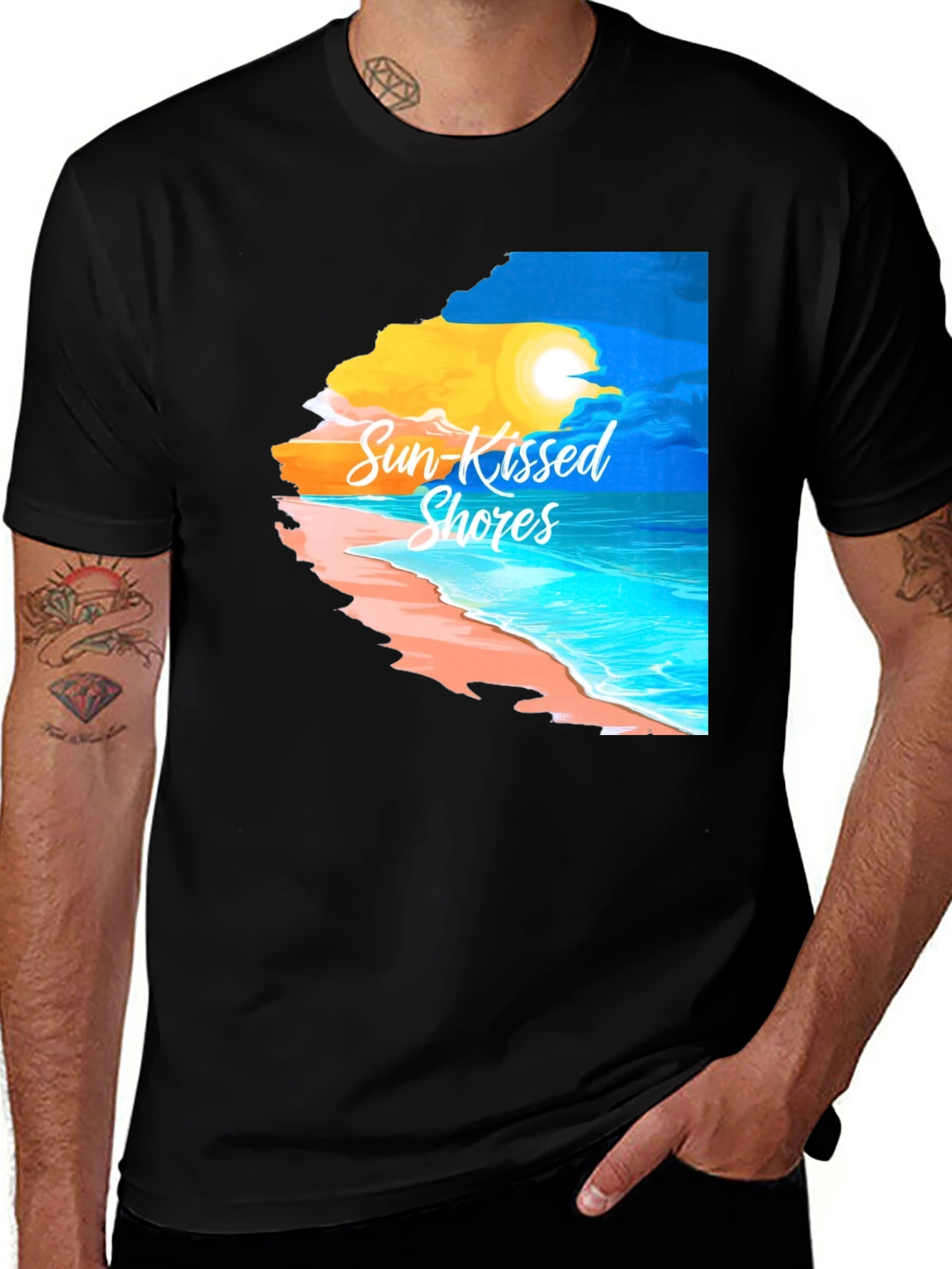 Variant 6 of Sun-Kissed Shores Graphic T-Shirt - Beach Vacation Vibes