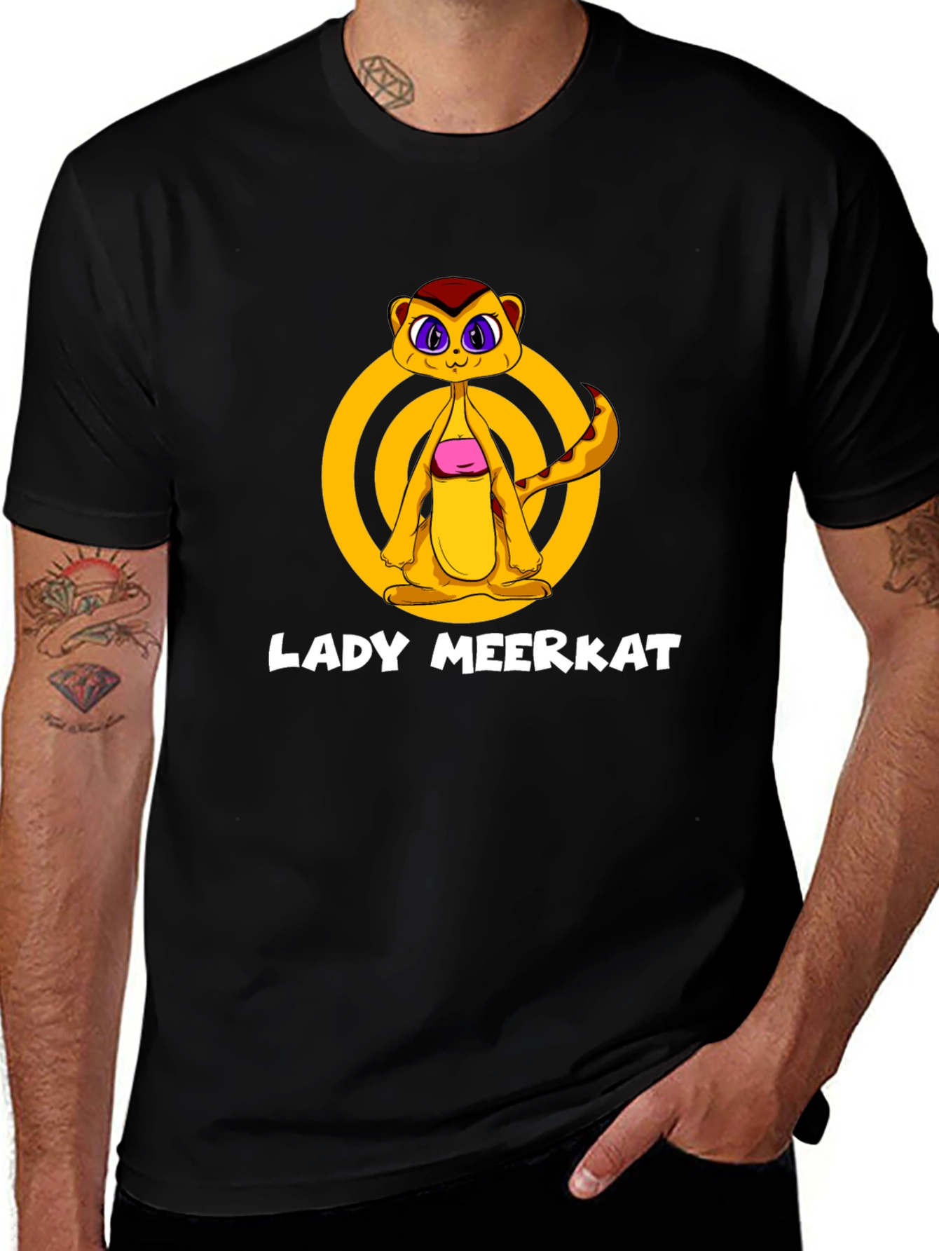 Variant 11 of Lady Meerkat Graphic Tee