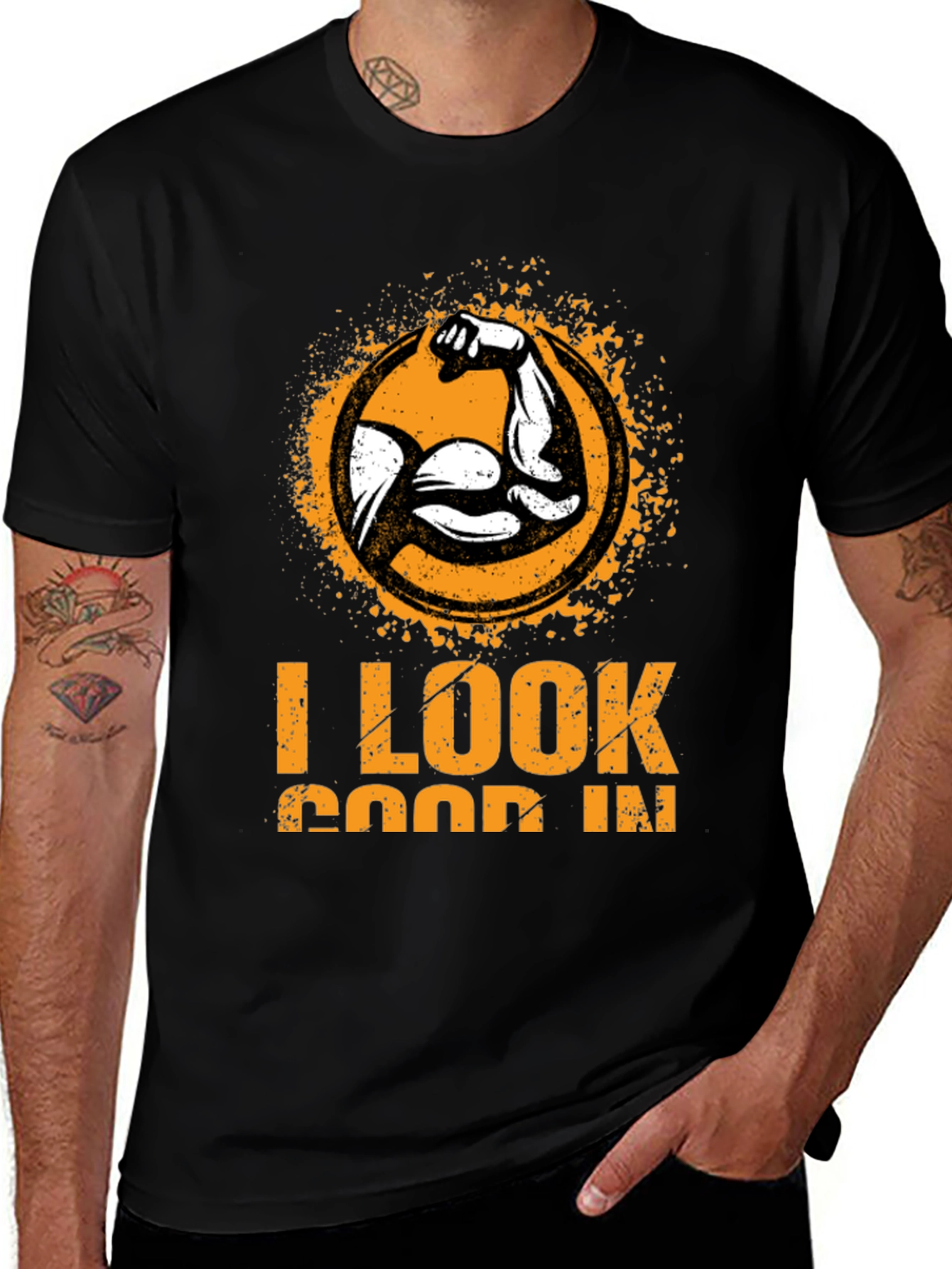 Variant 6 of I Look Good In T-Shirt Black Graphic Tee