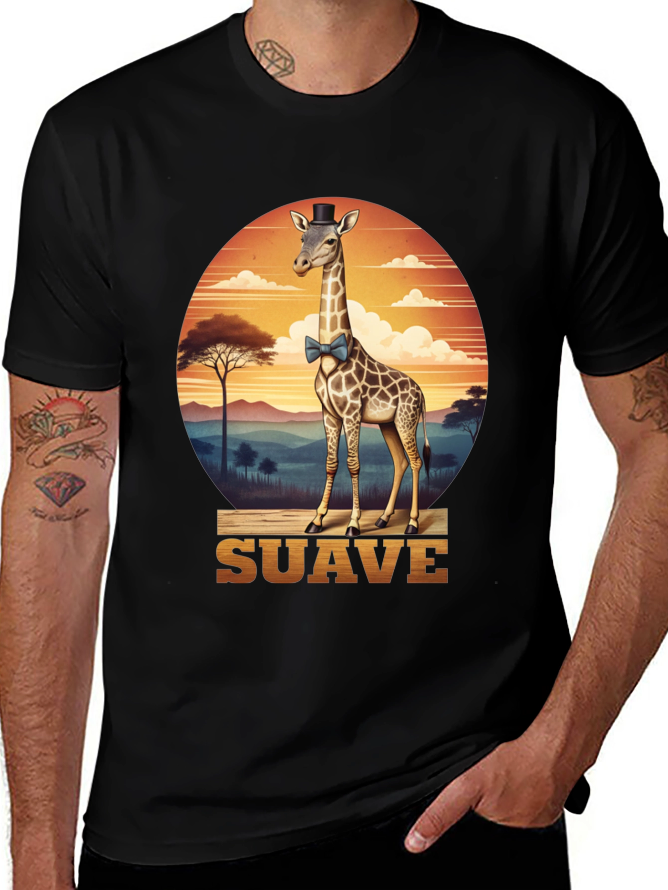 Variant 15 of Suave Giraffe T-Shirt