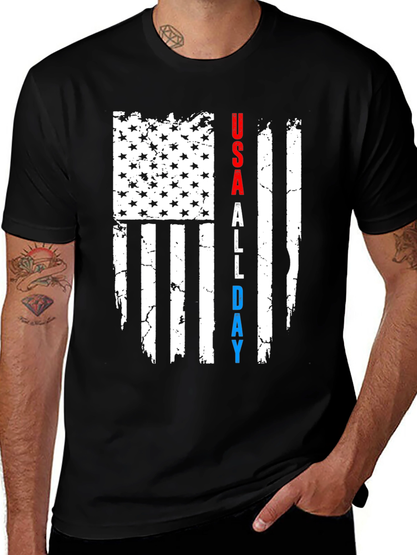 Variant 3 of USA All Day Patriotic T-Shirt
