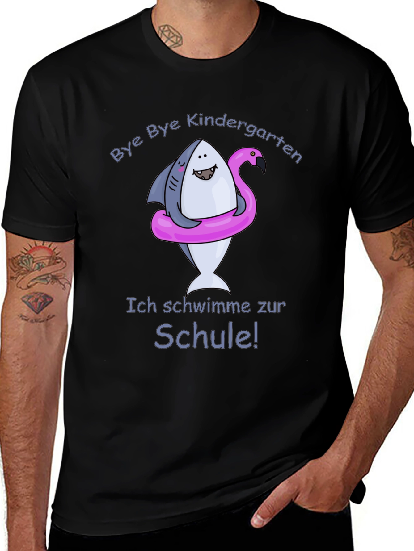 Variant 8 of Bye Bye Kindergarten Shark T-Shirt
