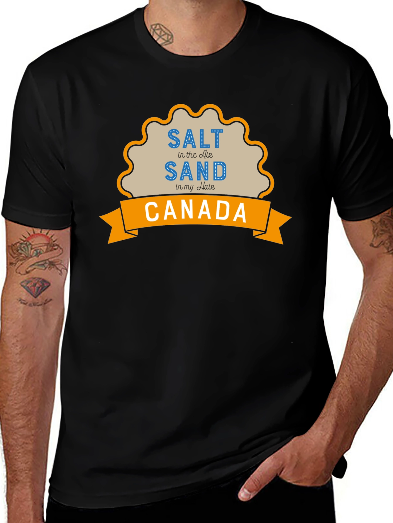 Variant 20 of Salt in the Air Sand Canada Graphic T-Shirt
