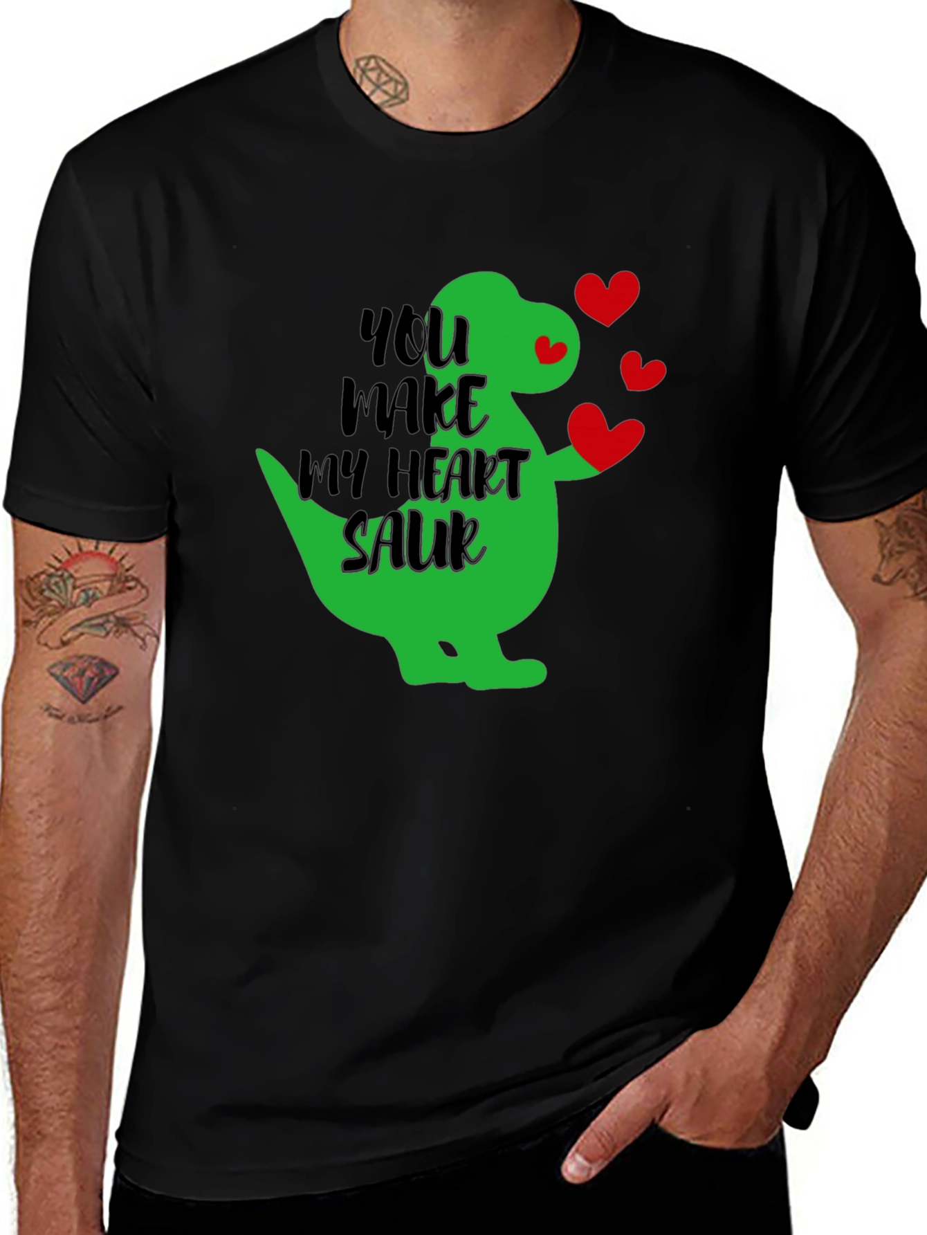 Variant 12 of Heart Saur T-Shirt - Dinosaur Love Tee