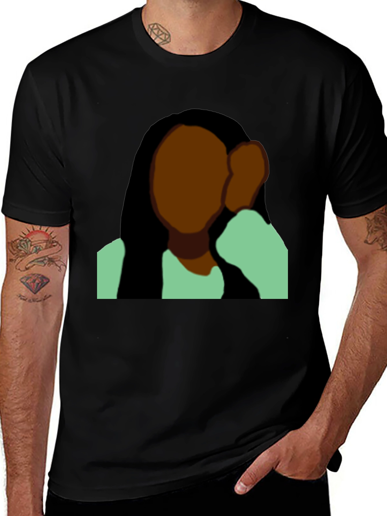 Variant 22 of Abstract Portrait T-Shirt - Modern Art Tee