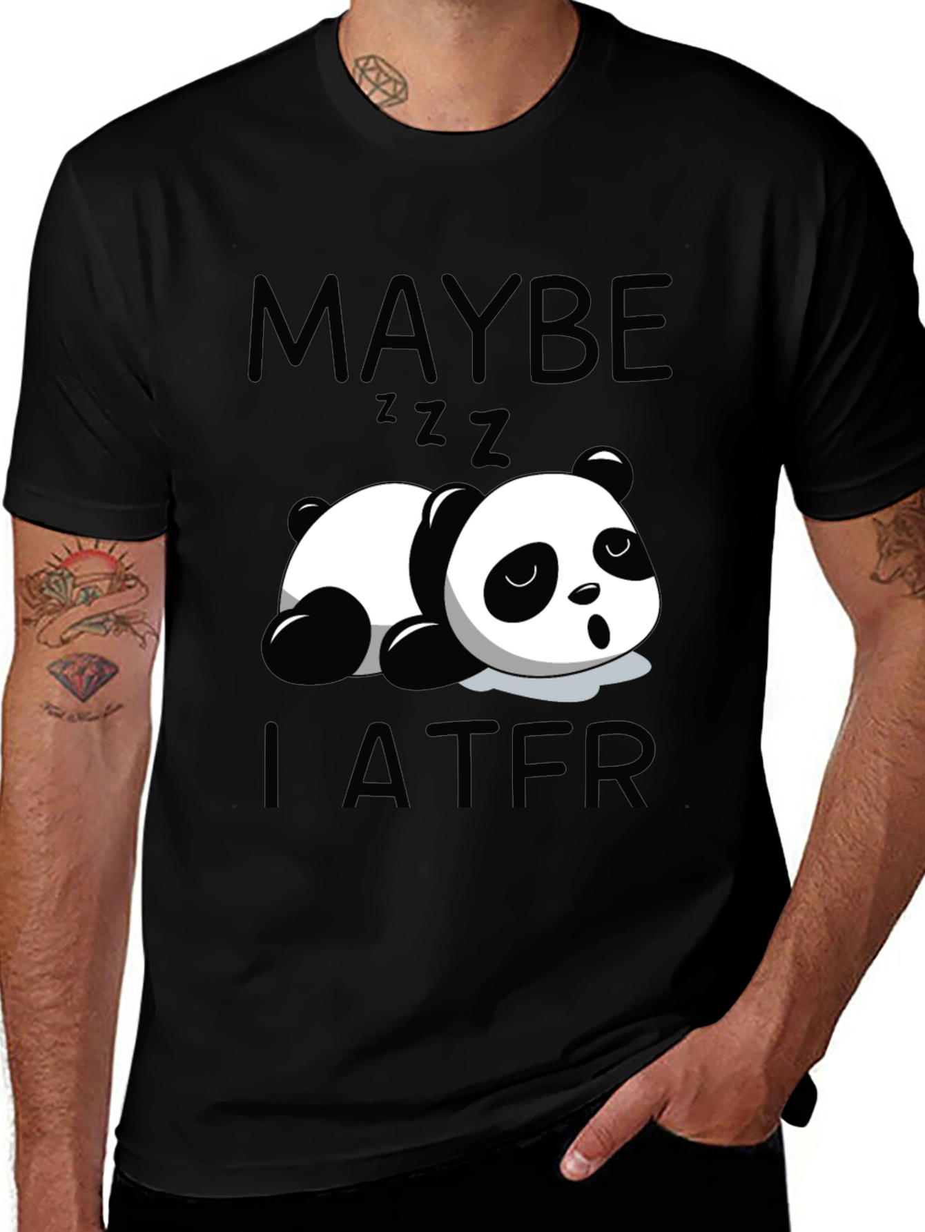 Variant 17 of Maybe Later Panda Tee