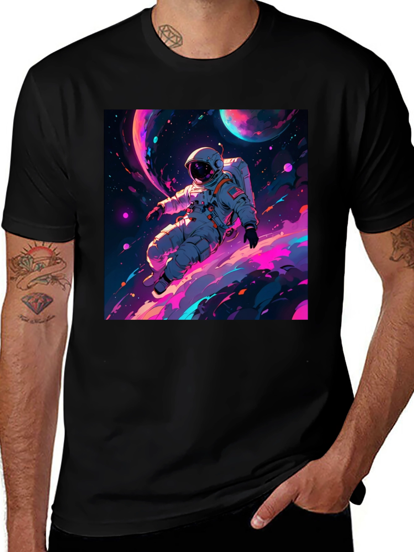 Variant 11 of Astronaut in Space T-Shirt