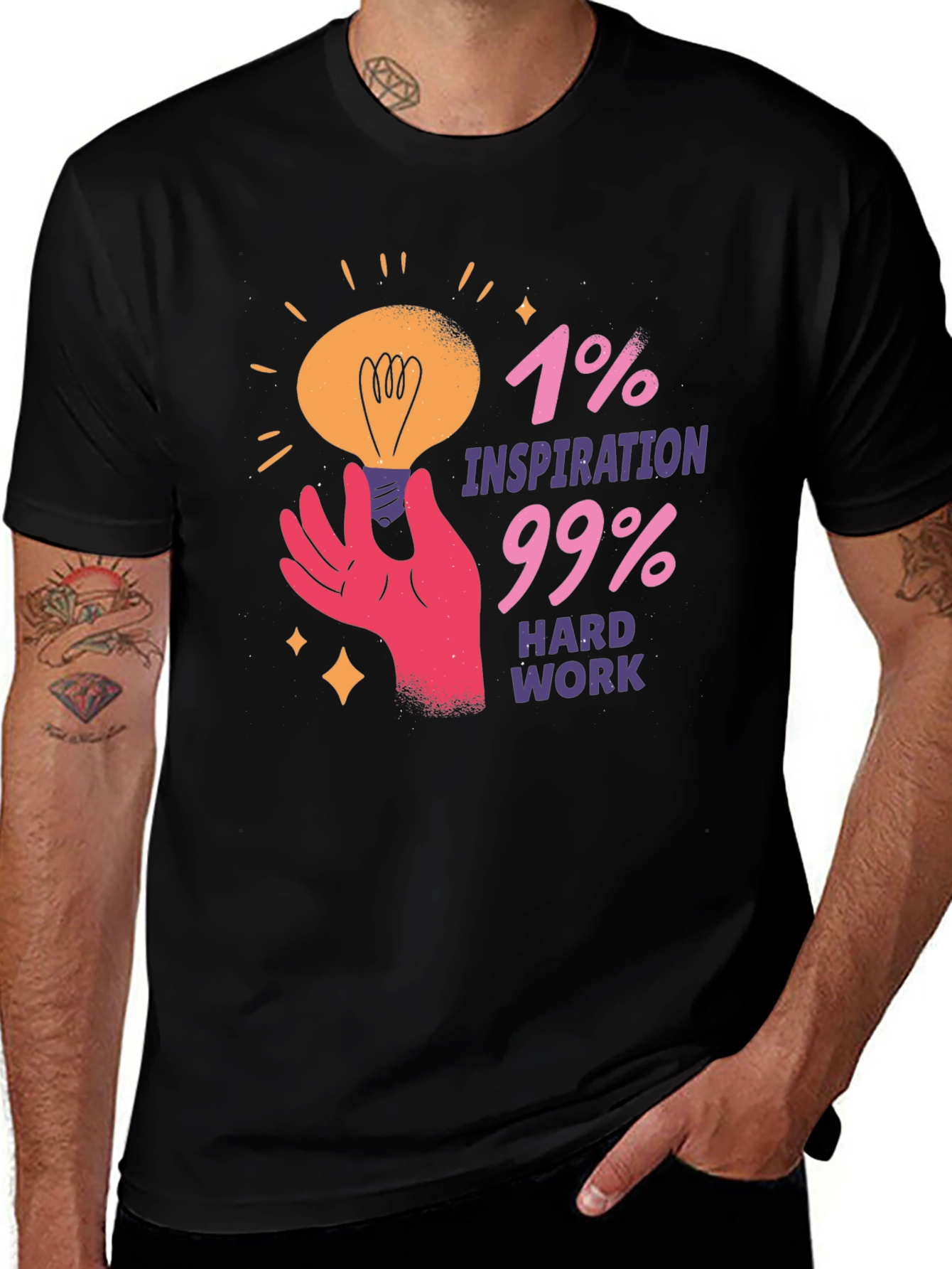Variant 24 of Inspiration Hard Work Graphic Tee - Motivational T-Shirt